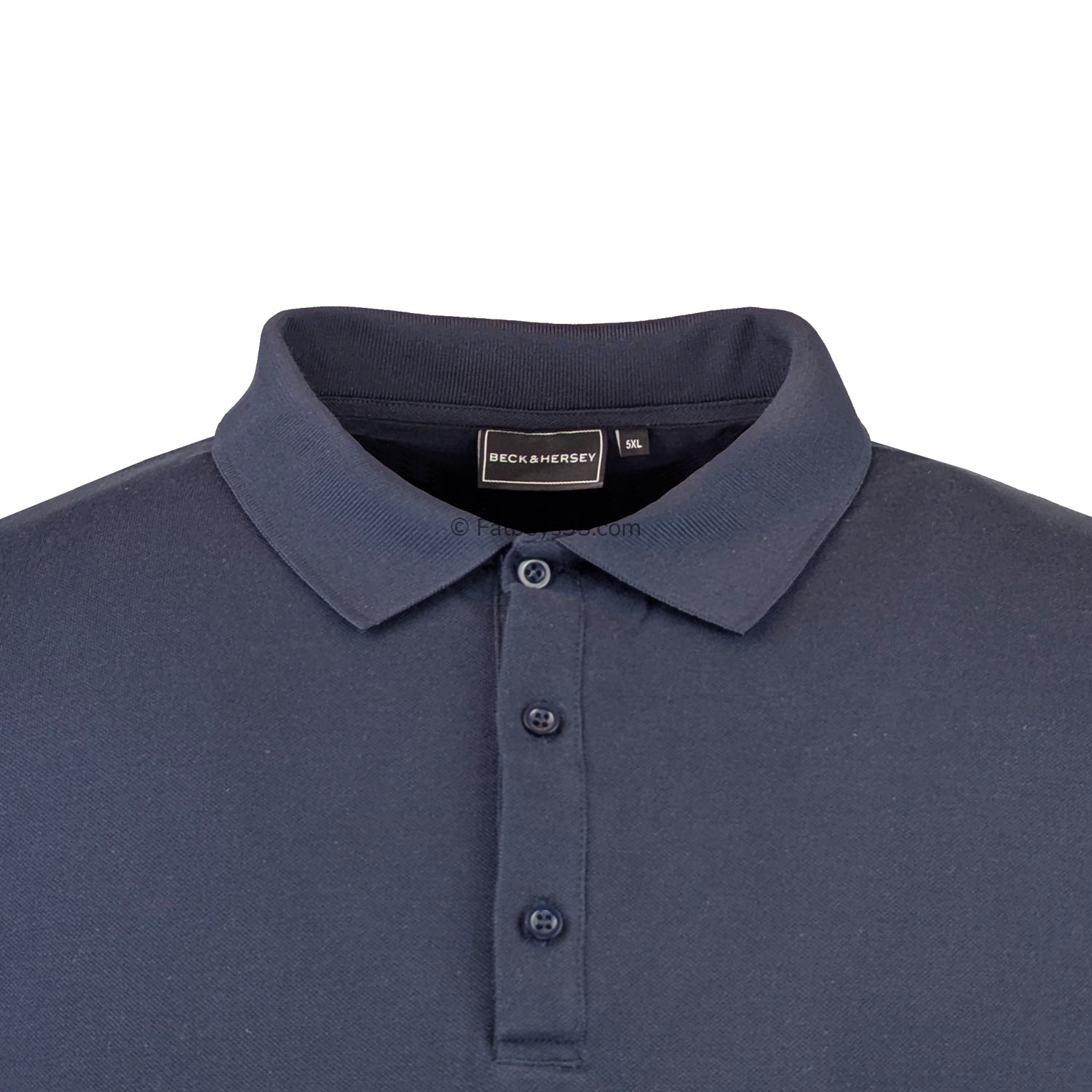 Beck & Hersey L/S Polo - BHM3042 (Mitchell) - Navy 2