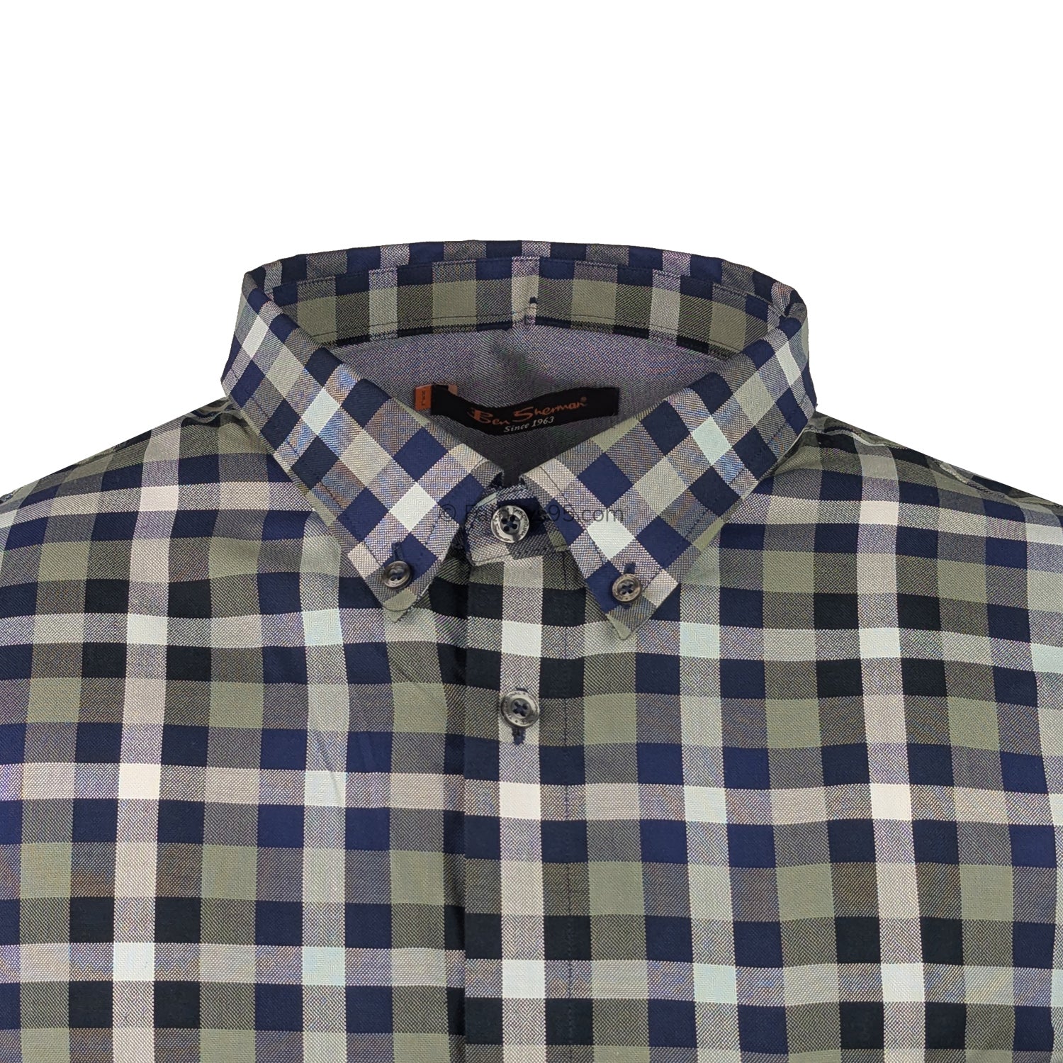 Ben Sherman S/S Shirt - 0049966IL - Olive 2