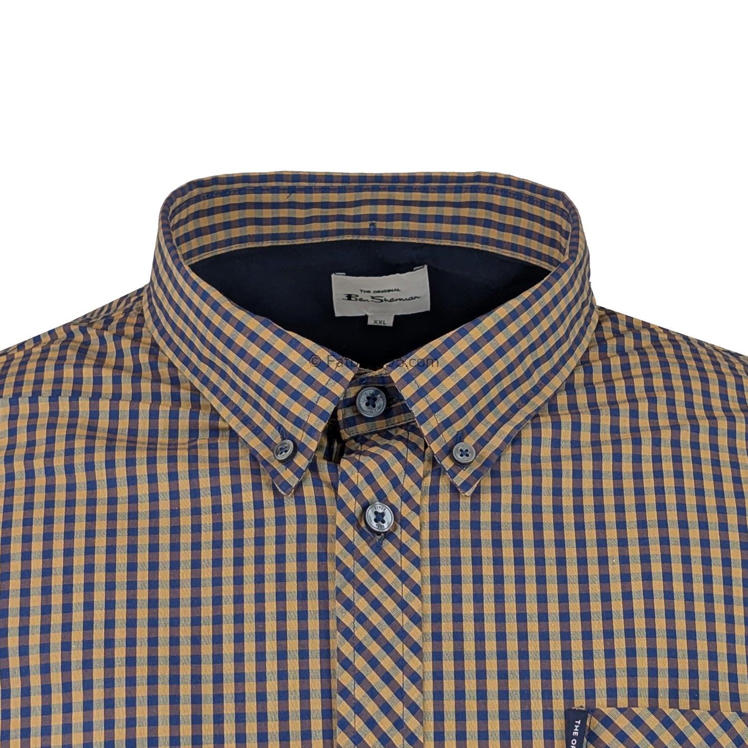 Ben Sherman S/S Shirt - 0059142IL - Ochre 2
