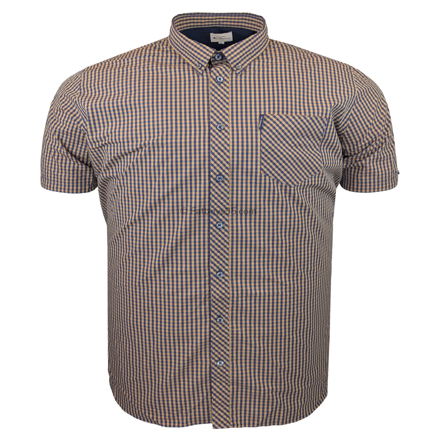 Ben Sherman S/S Shirt - 0059142IL - Ochre 1