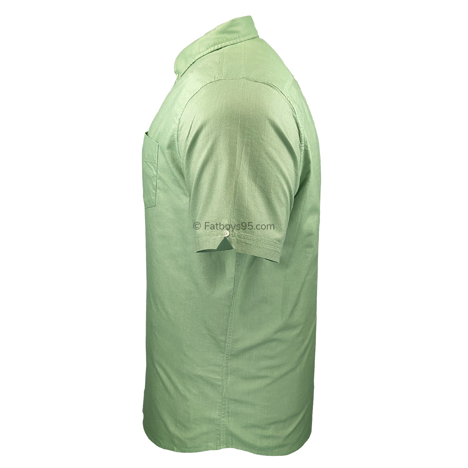 Ben Sherman S/S Oxford Shirt - 0065095IL - Grass Green 4