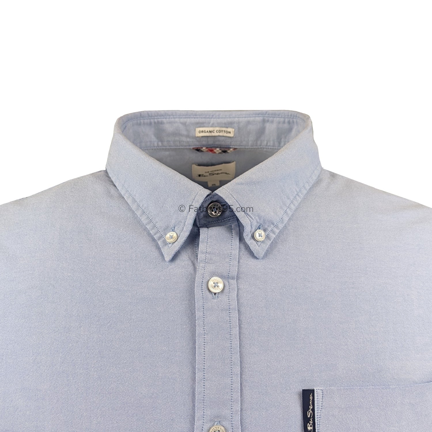 Ben Sherman S/S Oxford Shirt - 0065095IL - Sky 2