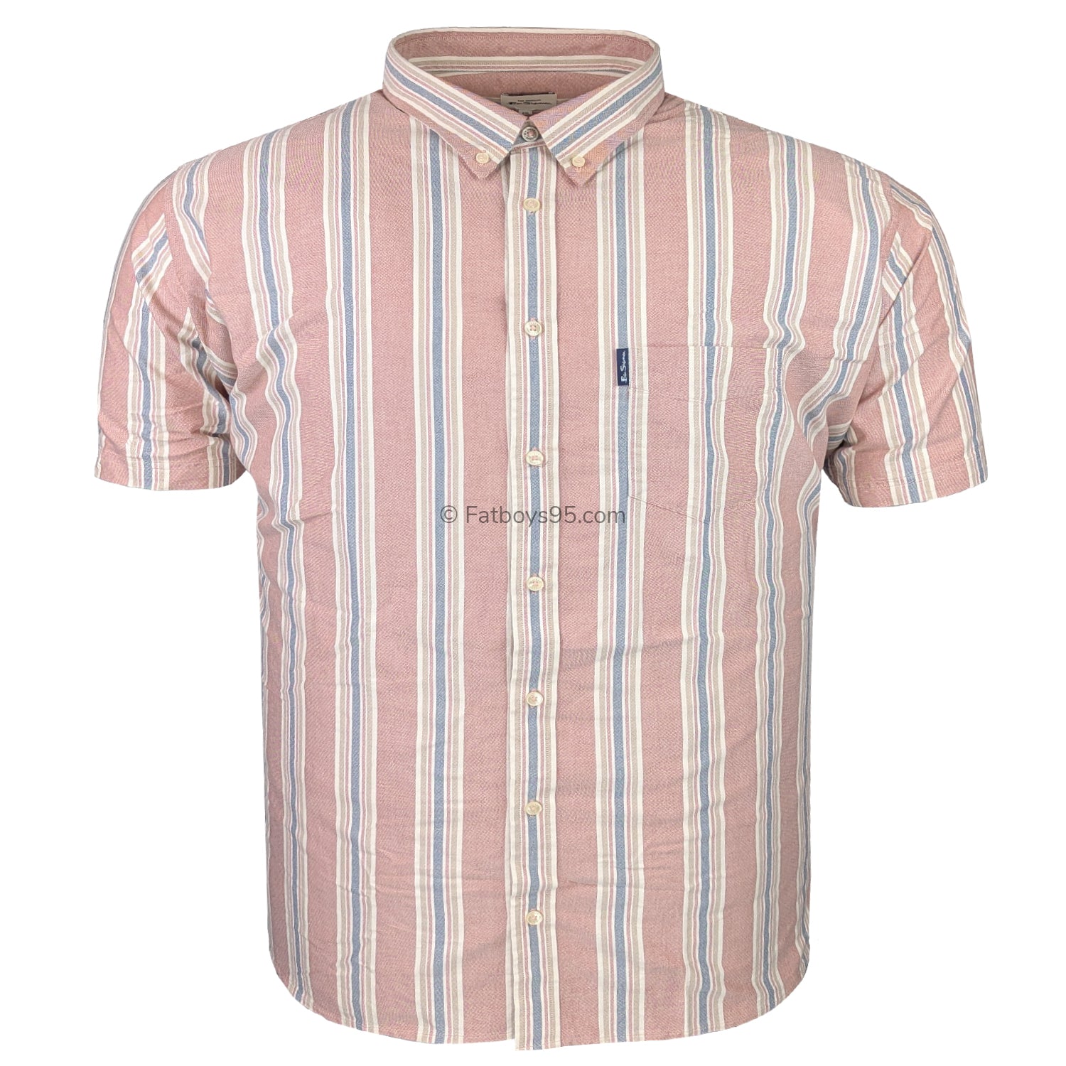 Ben Sherman S/S Shirt - 0066695IL - Dark Pink 1