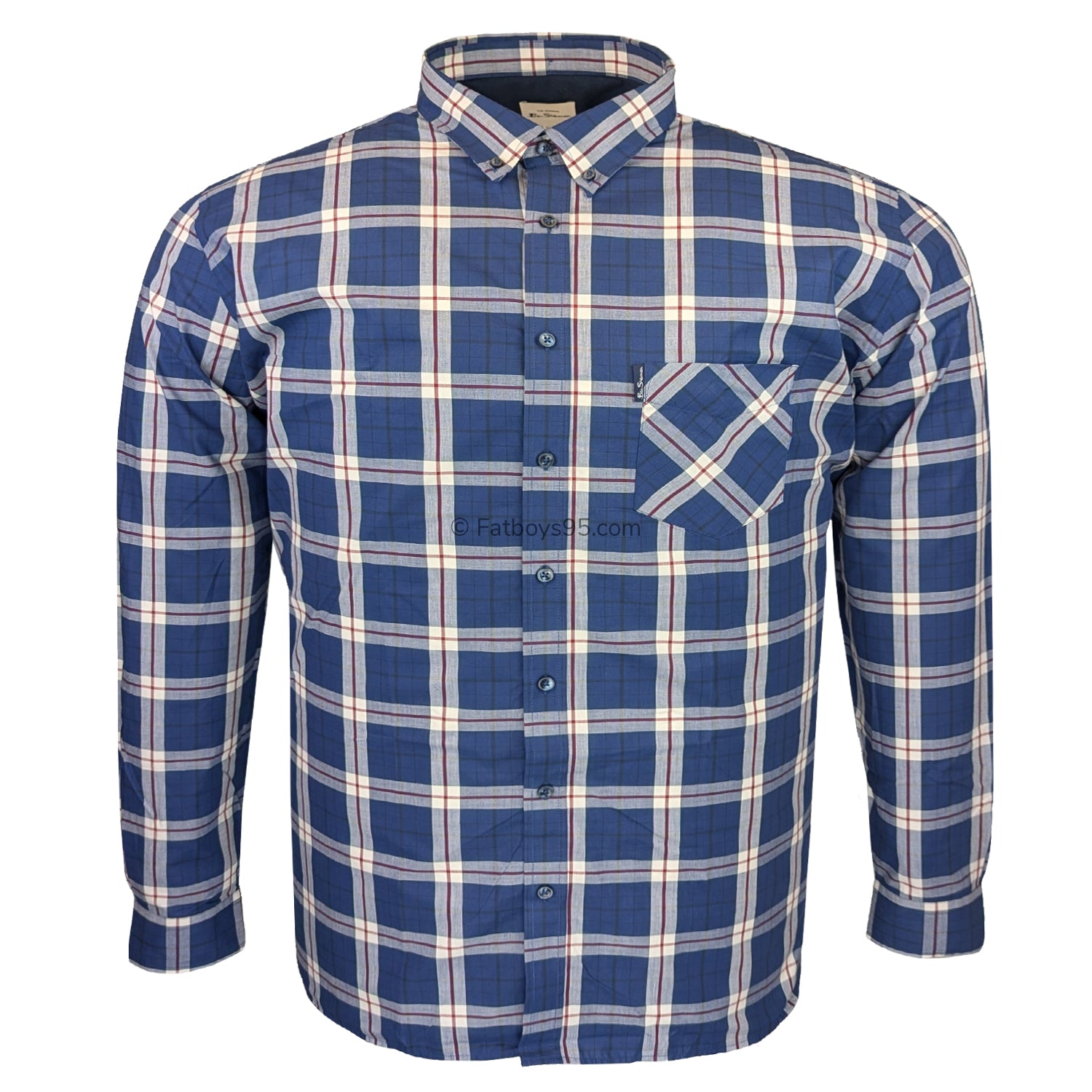 Ben Sherman L/S Shirt - 0068083IL - Royal 1