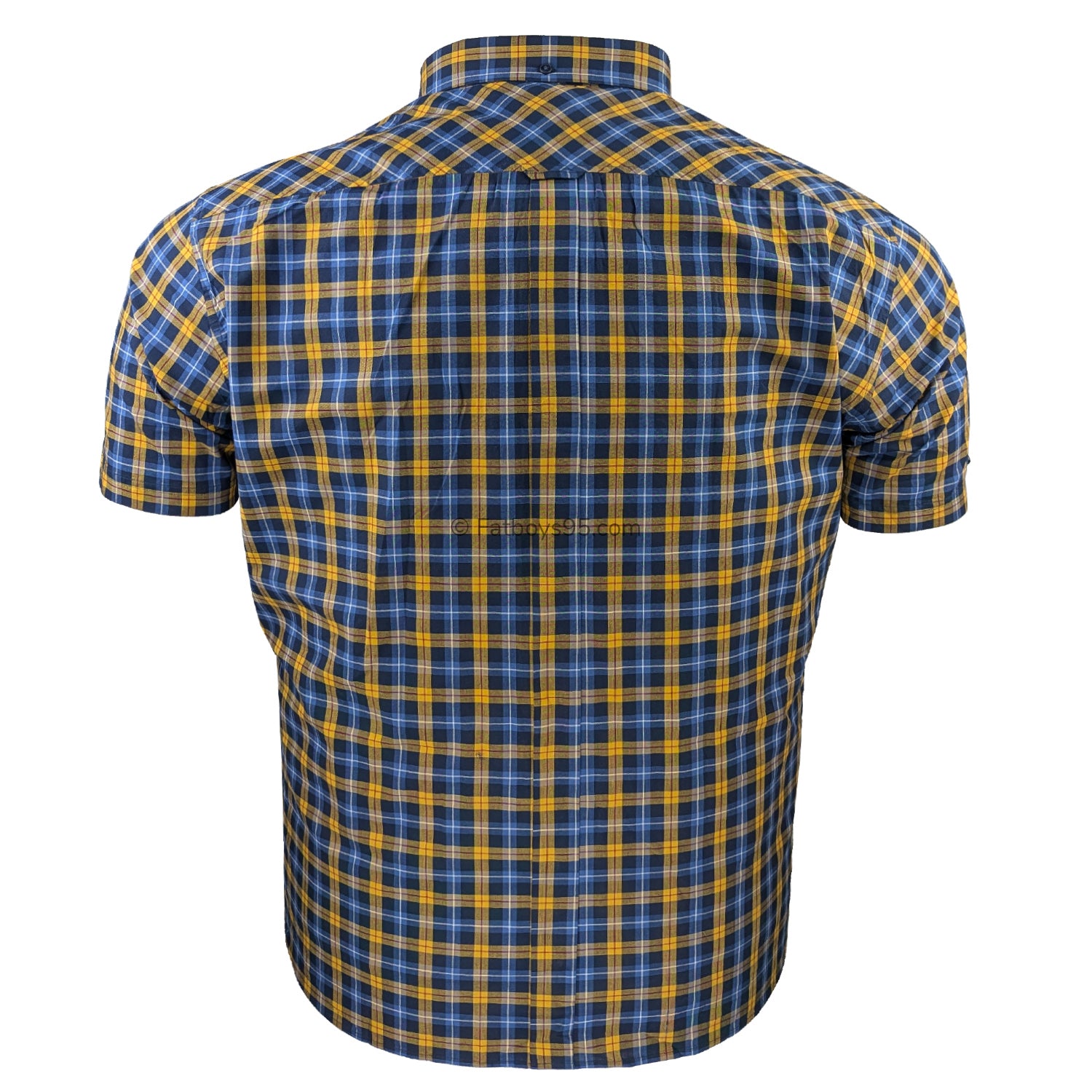 Ben Sherman S/S Gingham Check Shirt - 0071133IL - Gold 4