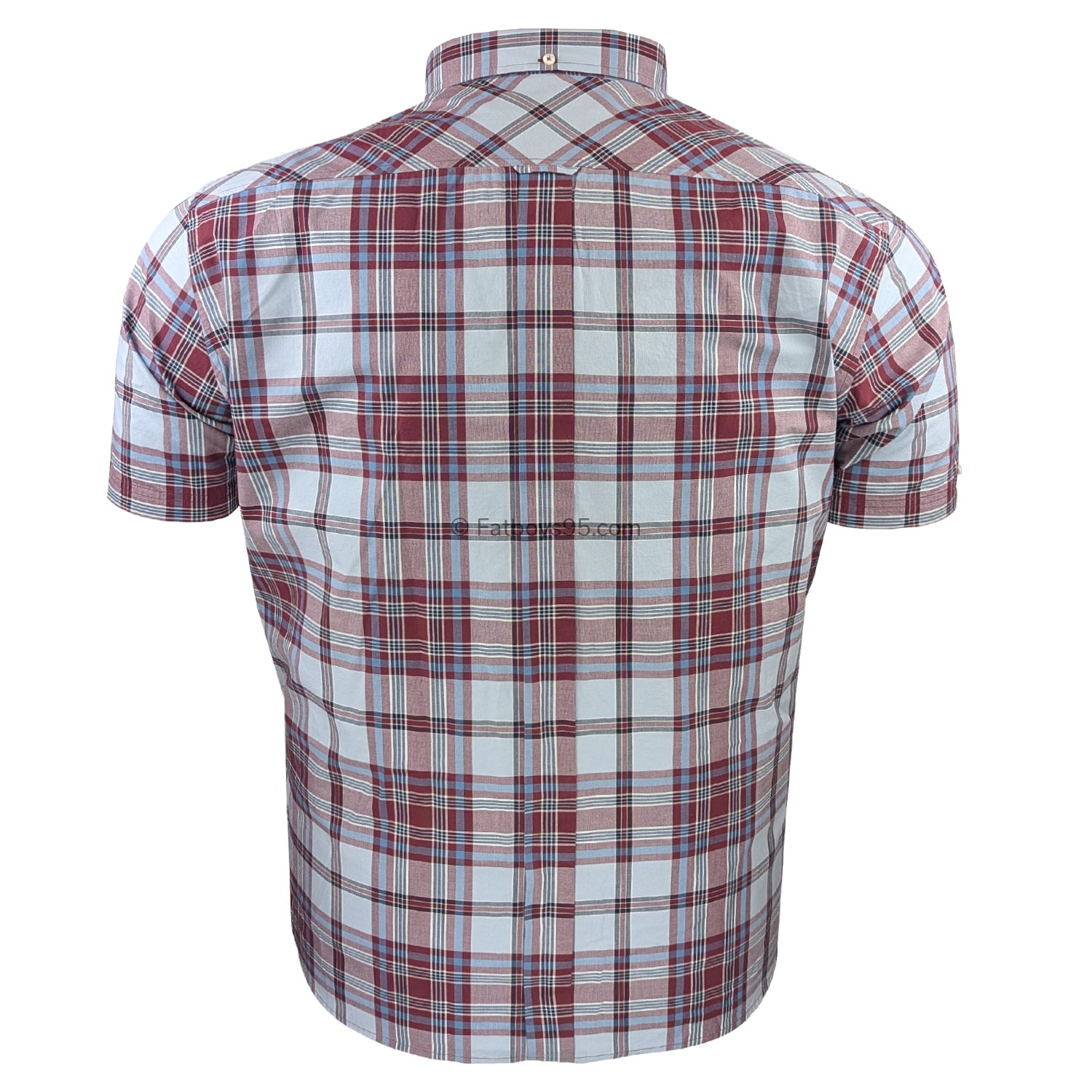 Ben Sherman S/S Classic Check Shirt - 0071135IL - Light Blue 4