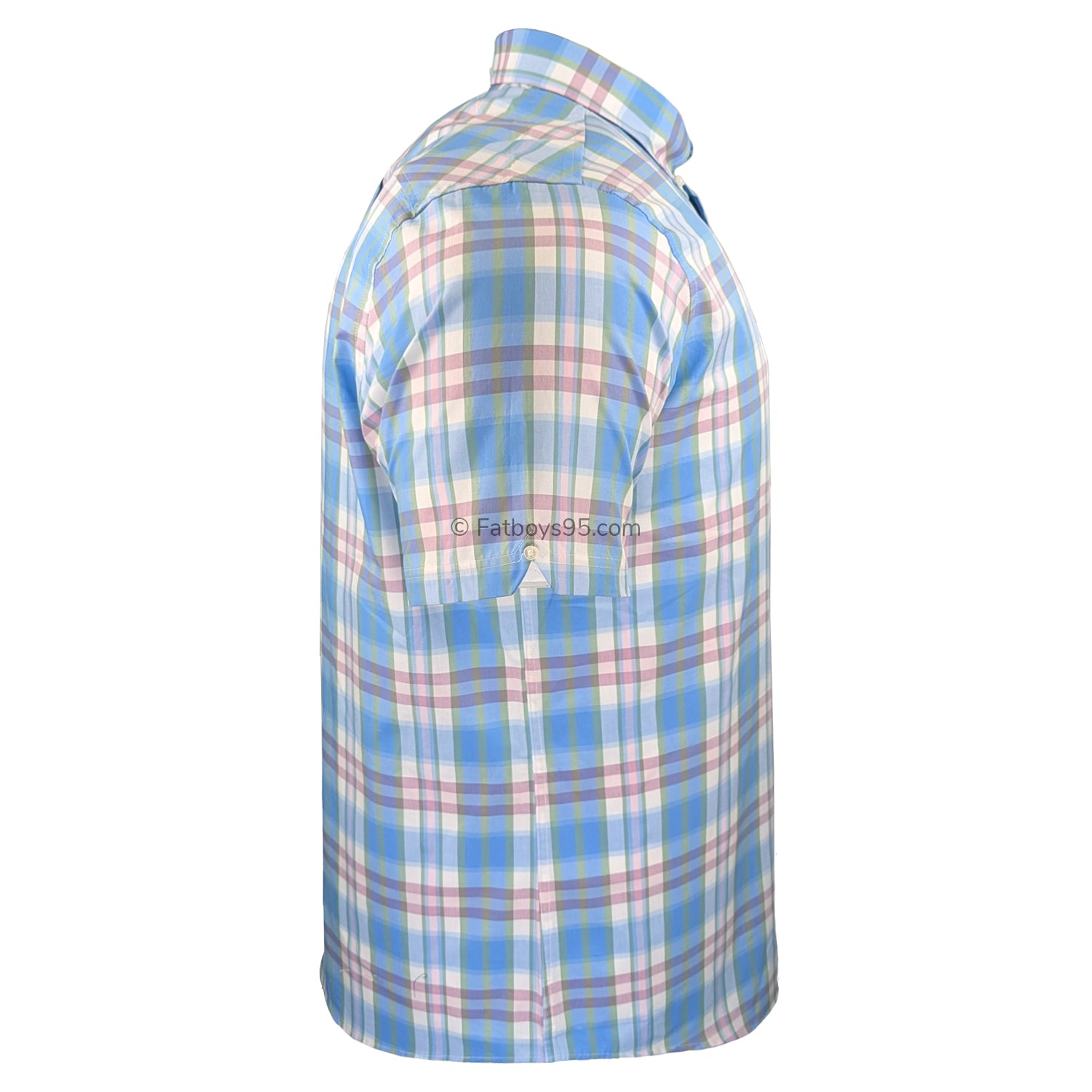 Ben Sherman Irregular Check S/S Shirt - 1012457IL - Glacier 5