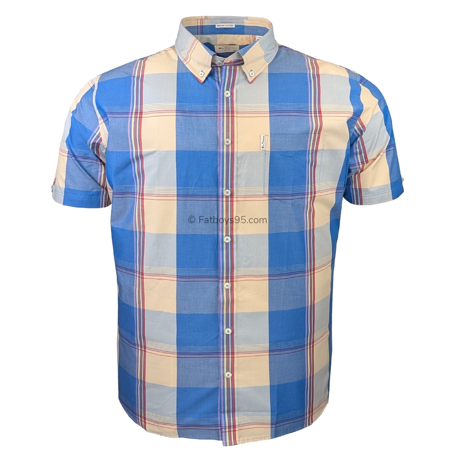 Ben Sherman Multicolour Overcheck - 1012458IL - Kingfisher 1