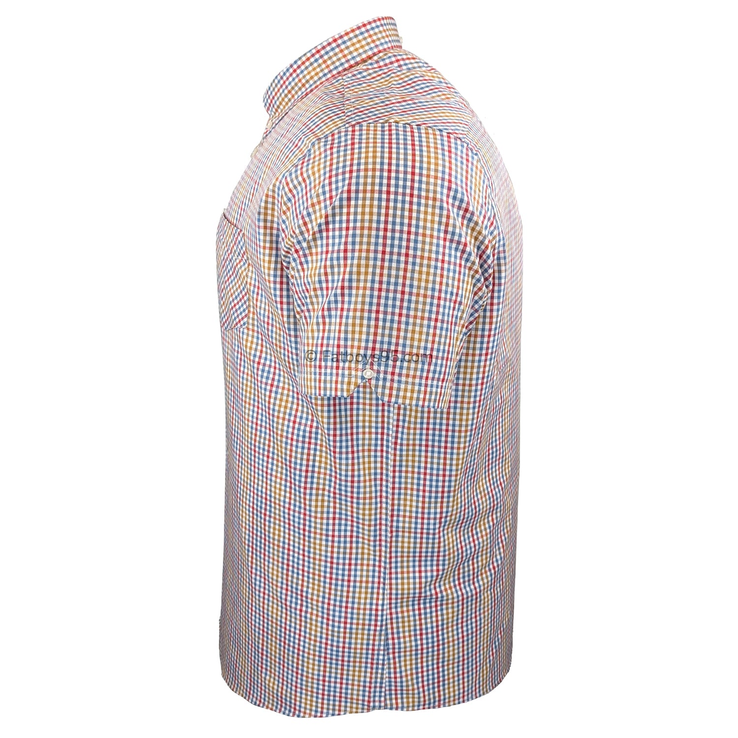 Ben Sherman Mini Gingham S/S Shirt - 1012460IL - Snow White 5