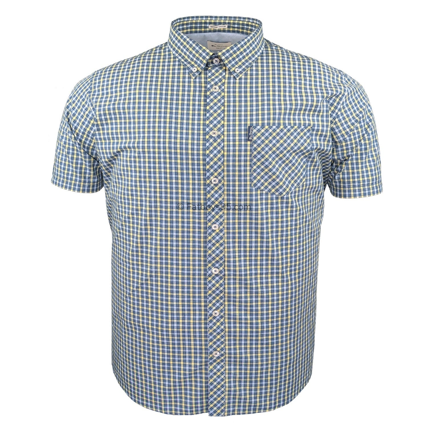 Ben Sherman Signature House Check S/S Shirt - 1012787IL - Corn 1