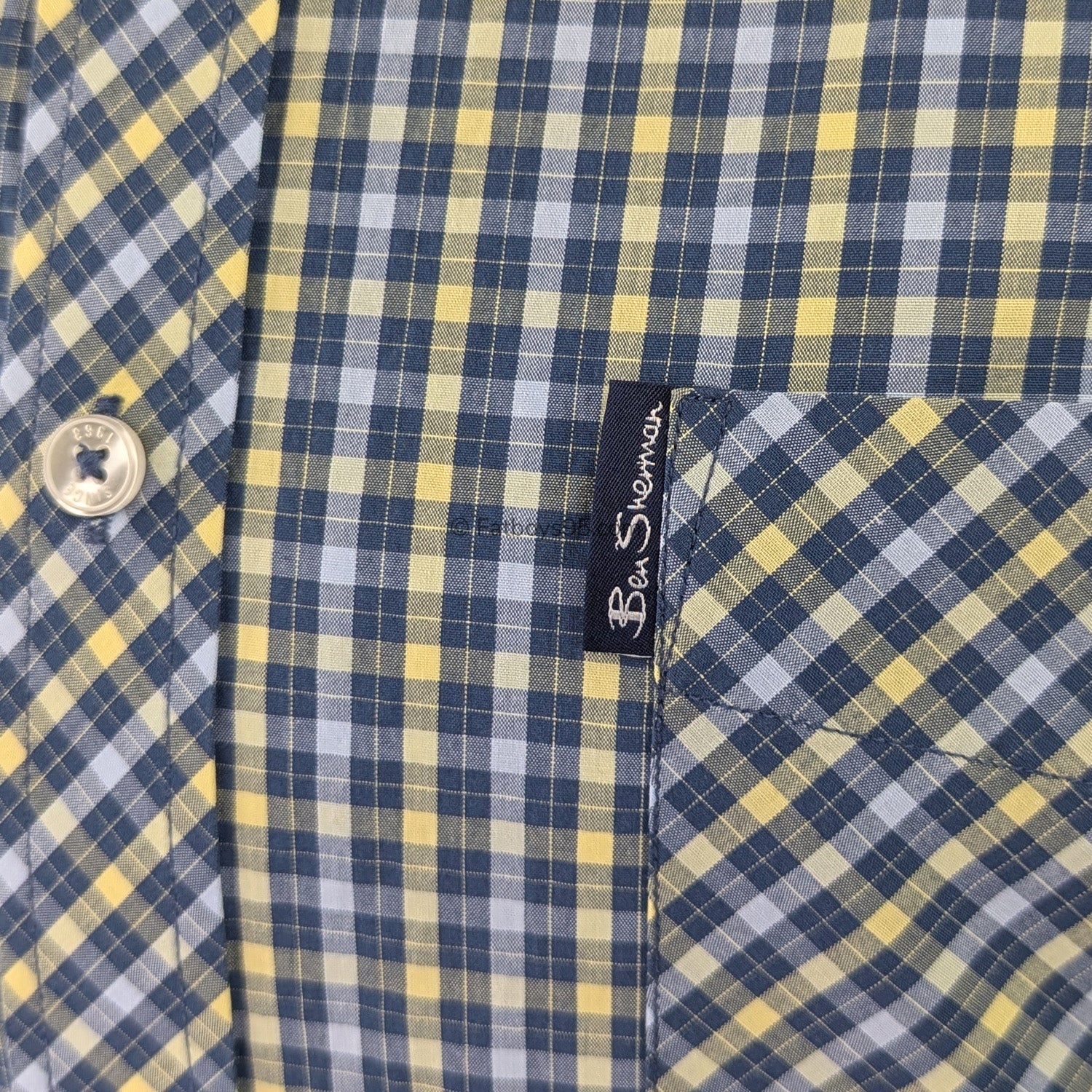 Ben Sherman Signature House Check S/S Shirt - 1012787IL - Corn 3
