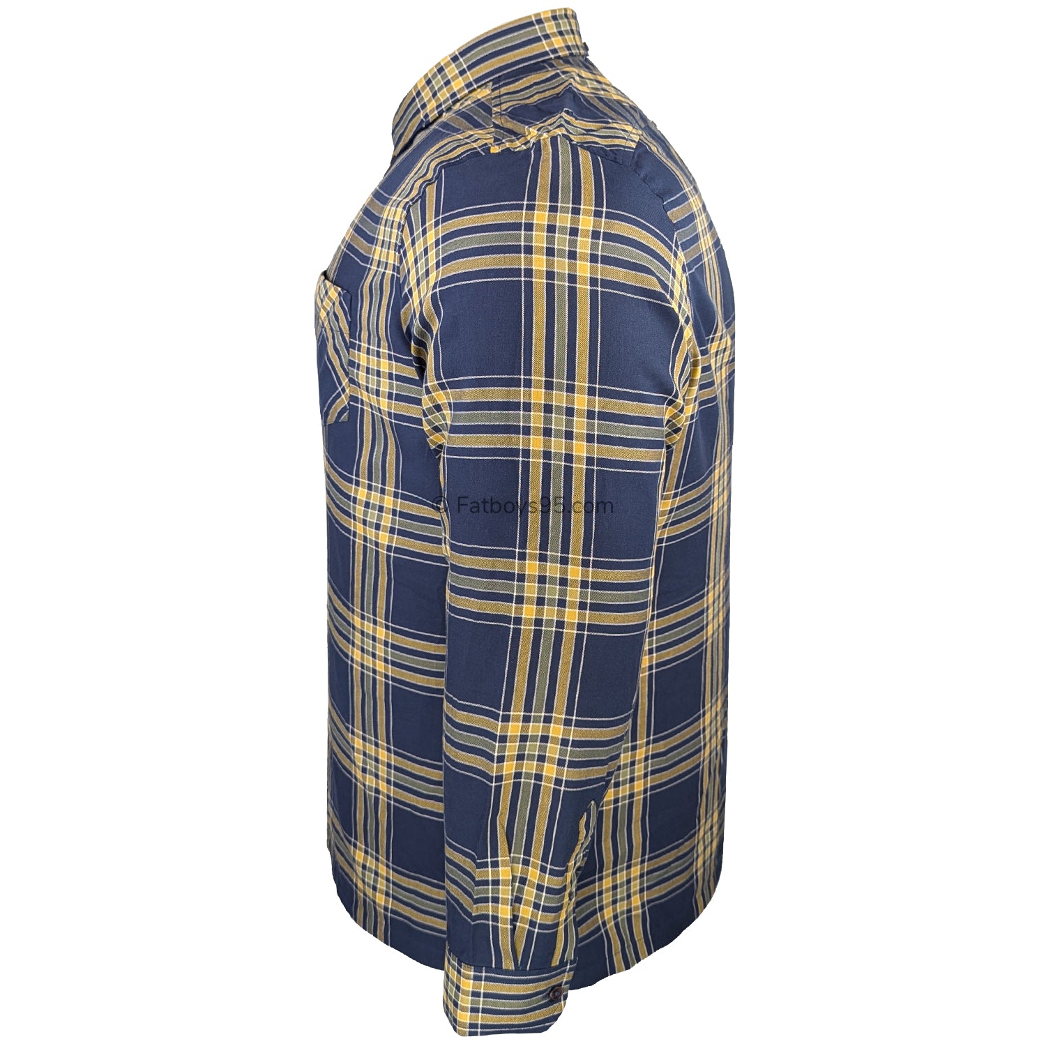 Ben Sherman Grid Check L/S Shirt - 1013100IL - Dark Navy 5