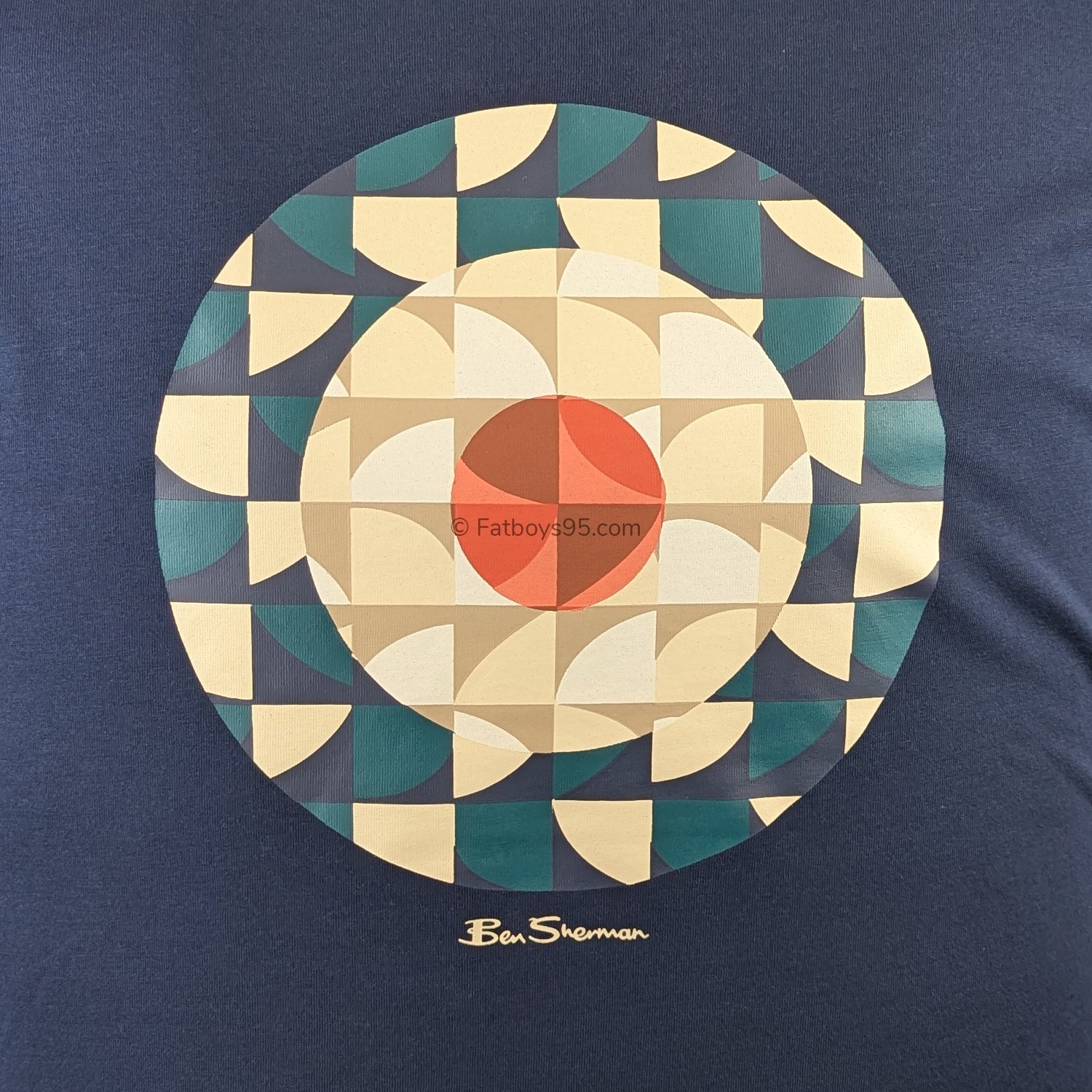 Ben Sherman Geo Target Tee - 1013188IL - Dark Navy 3