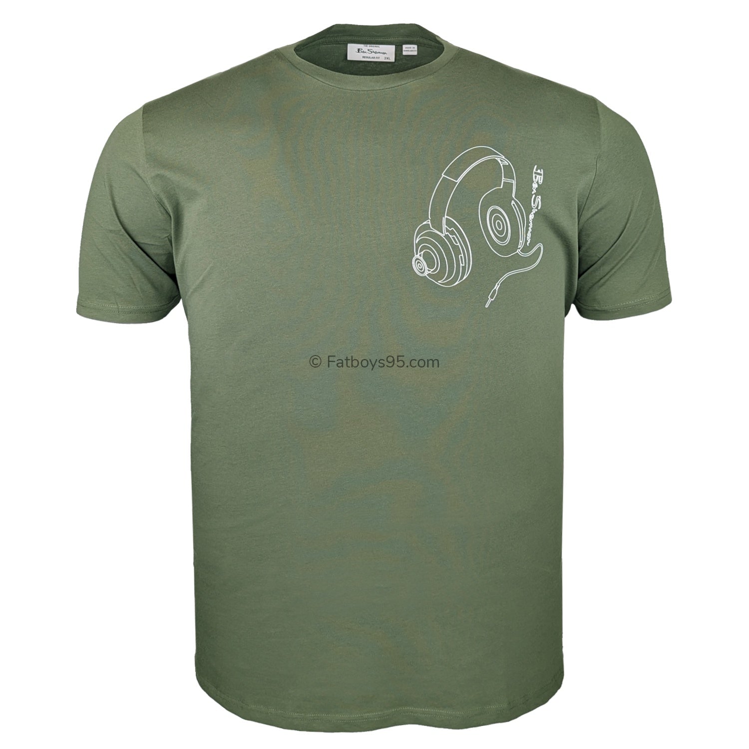 Ben Sherman Headphone Tee - 1013196IL - Khaki1