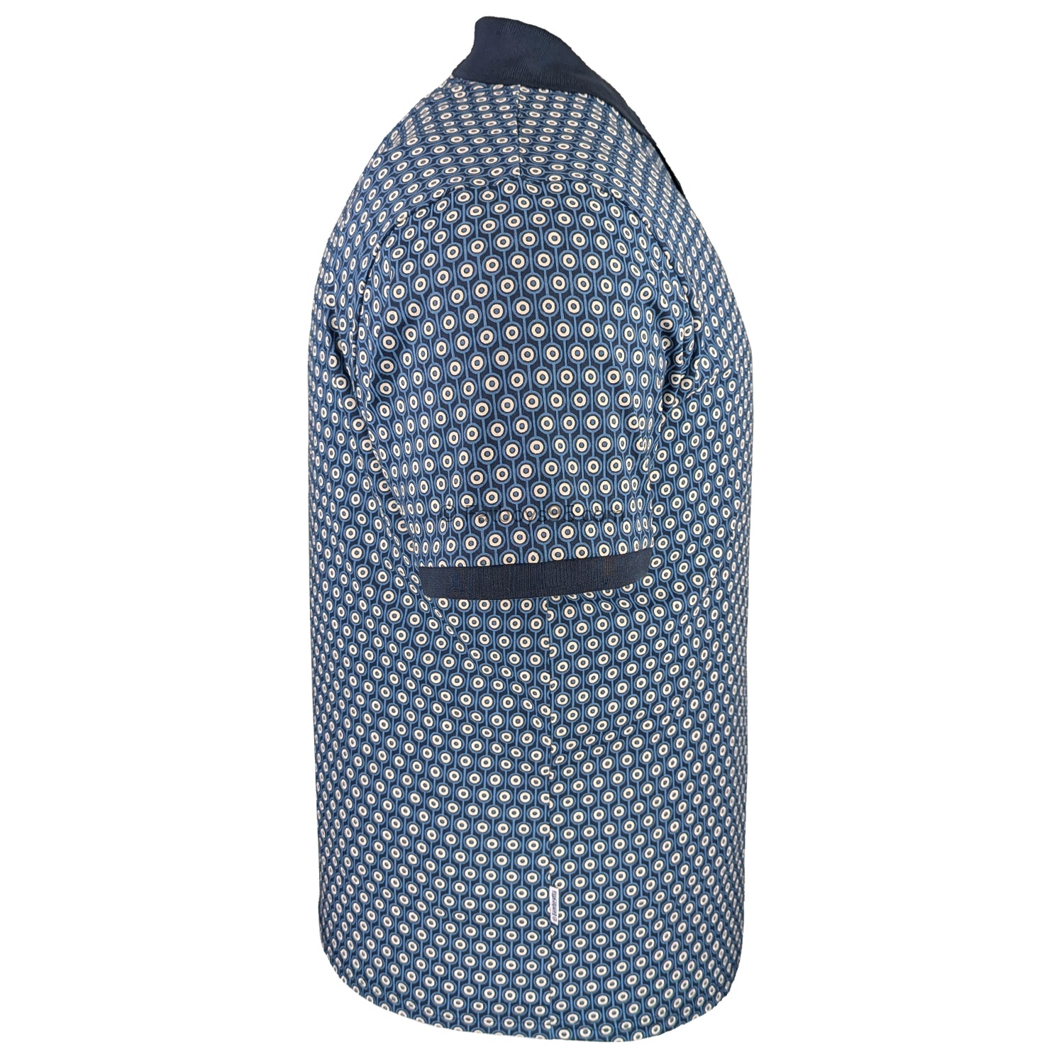 Lambretta GEO Roundel Polo - LB1229 - Navy / Silver 6