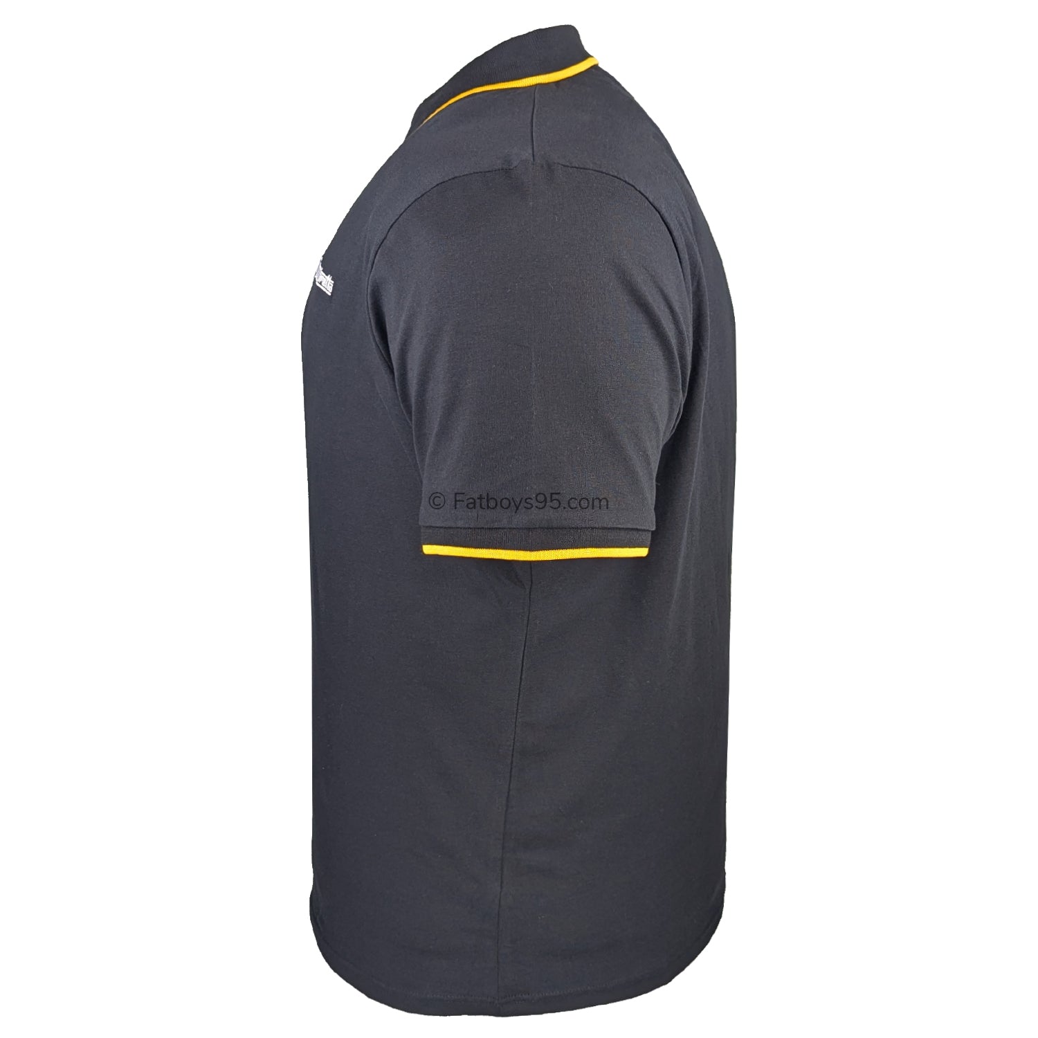 Lambretta Paisley Lined Polo - LB1501 - Black / Gold 5