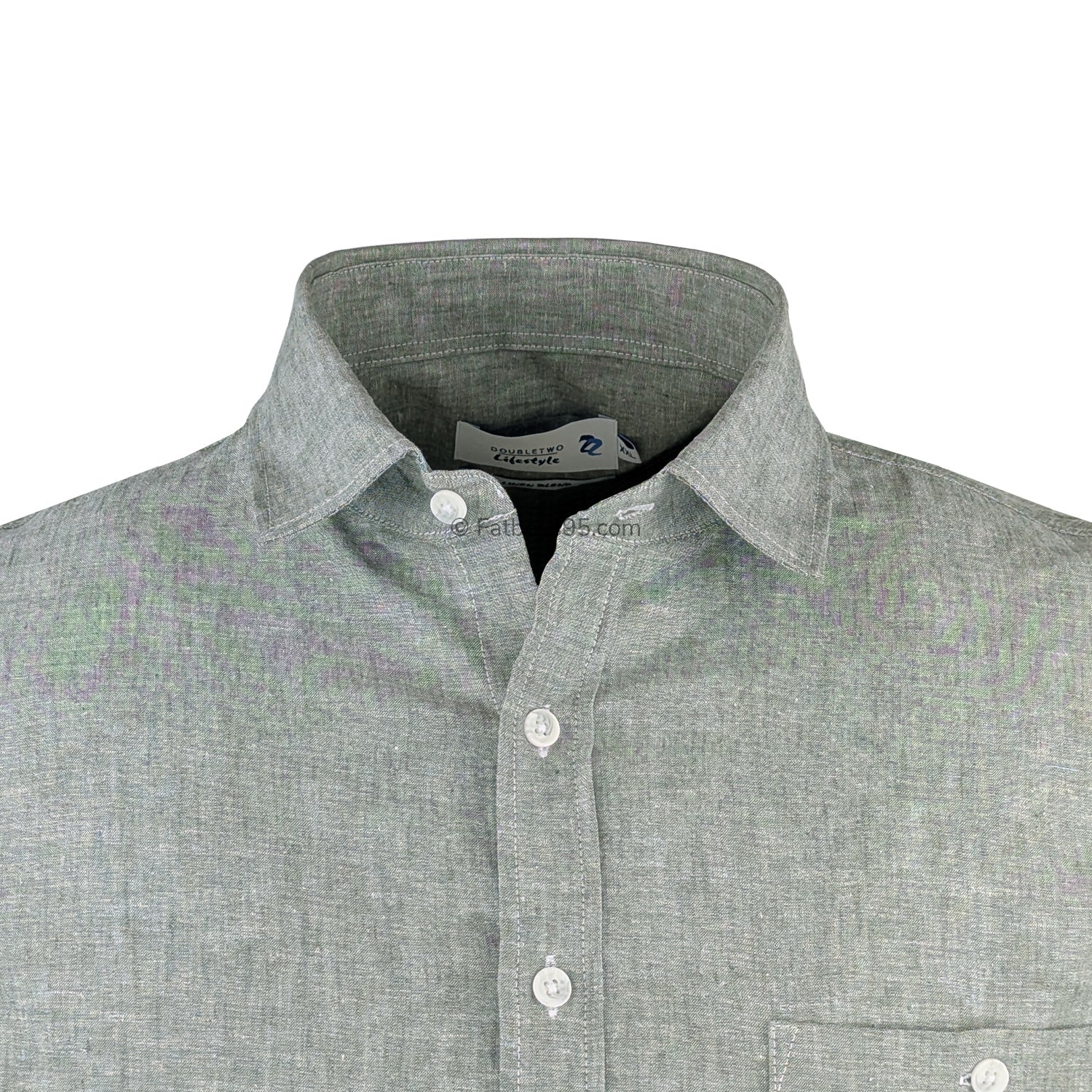 Double Two Linen S/S Shirt - DTLS1202 - Khaki