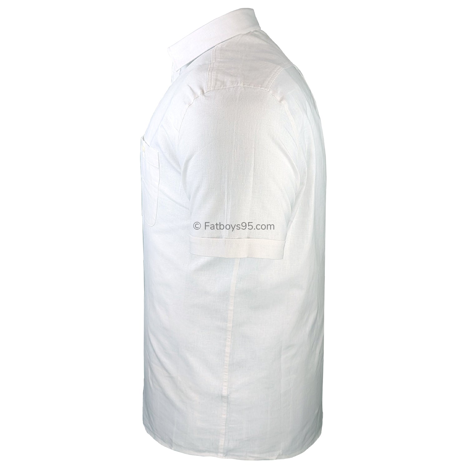 Double Two Linen S/S Shirt - DTLS1202 - White