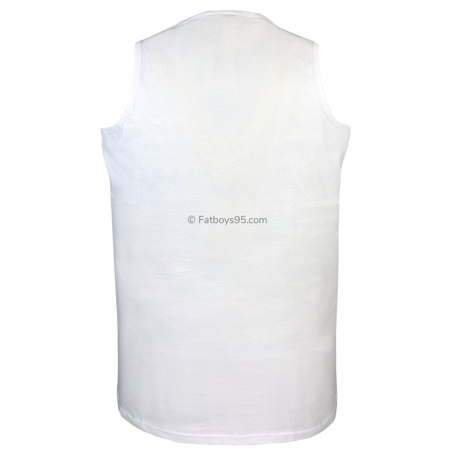 D555 Muscle Back Vest - KS16584 - Fabio - White 3