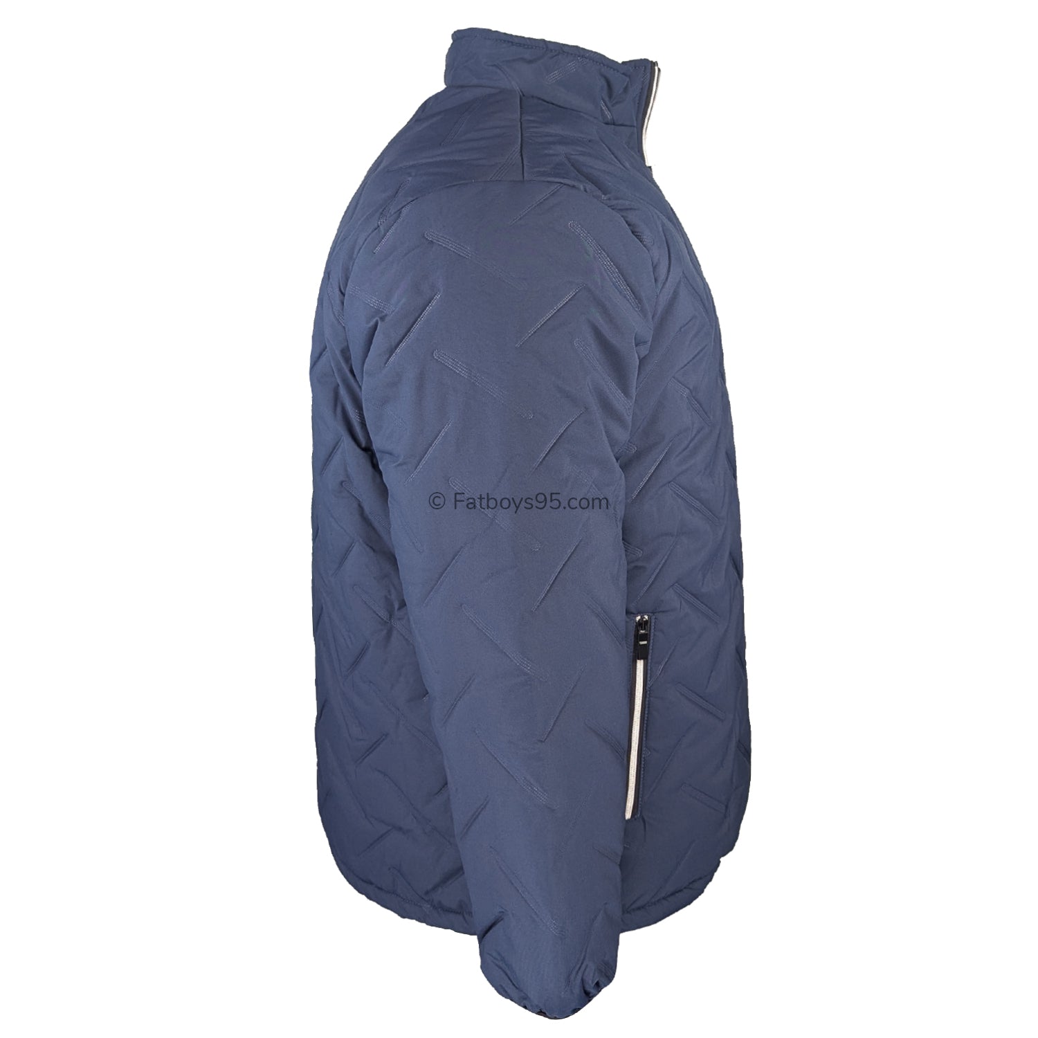 D555 Puffer Jacket with Sherpa Lining - Gainsborough (301811) - Navy 7