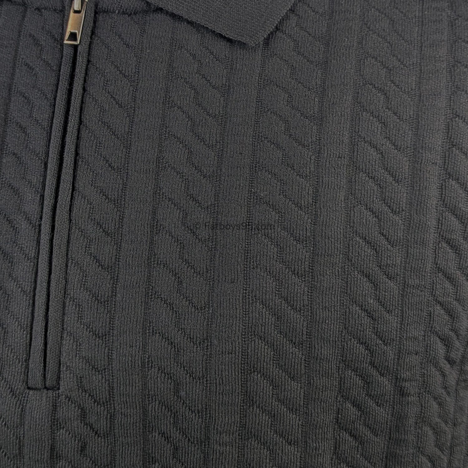 D555 1/4 Zip Polo - Kennedy (611911) - Black 3