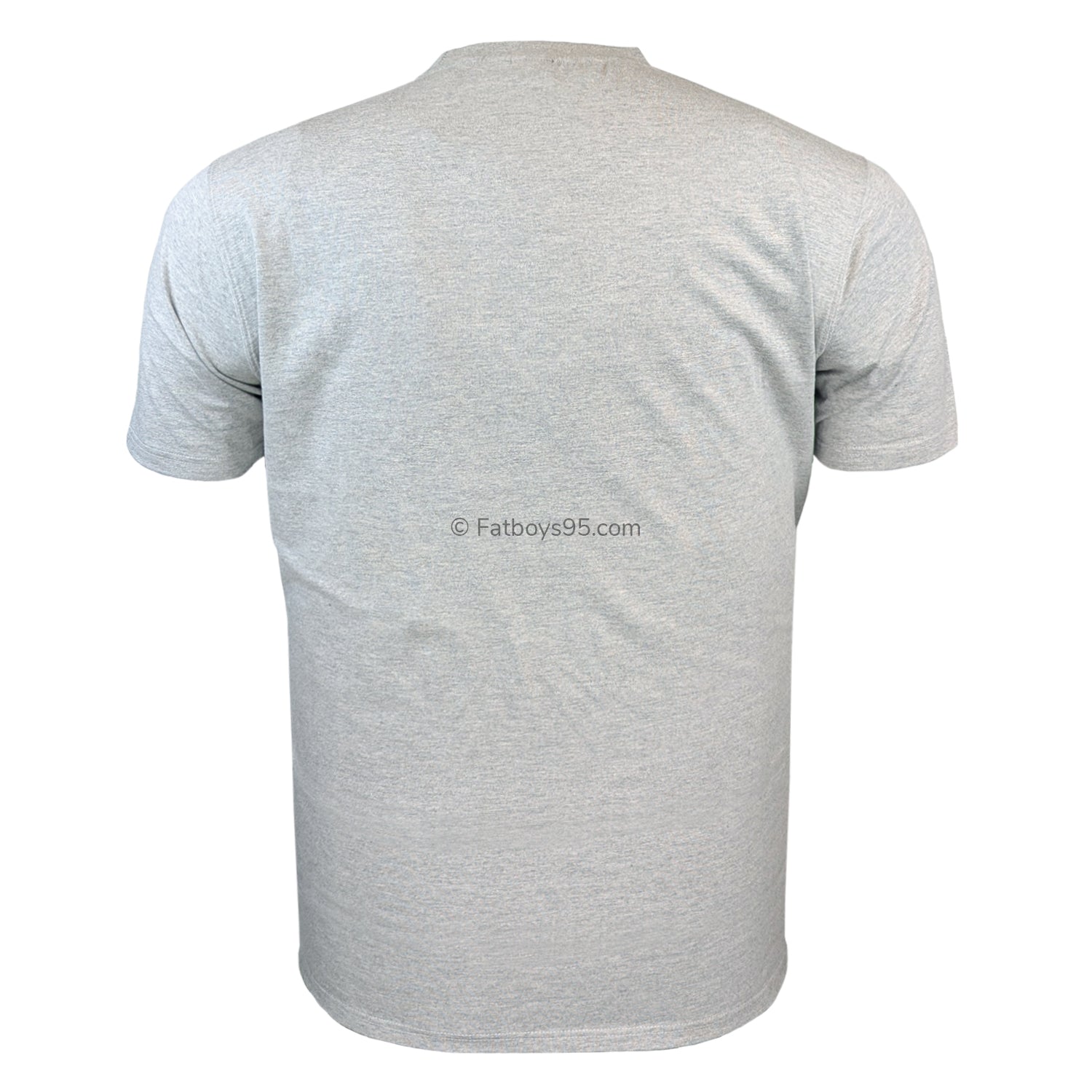 D555 Plain Round Neck T-Shirt - KS16581 - Flyers - Grey Marl 3