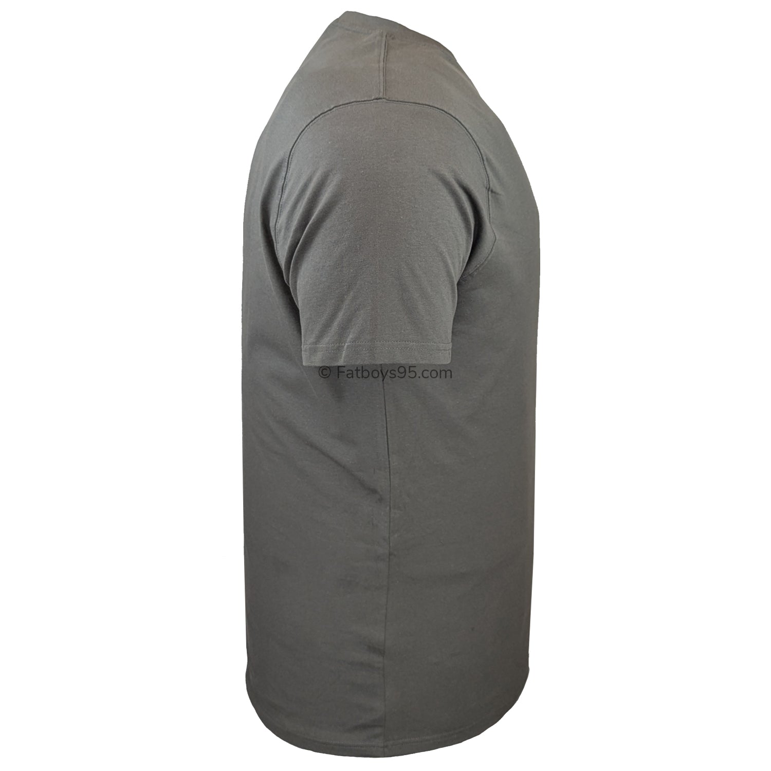 D555 Plain Round Neck T-Shirt - KS16581 - Khaki 5