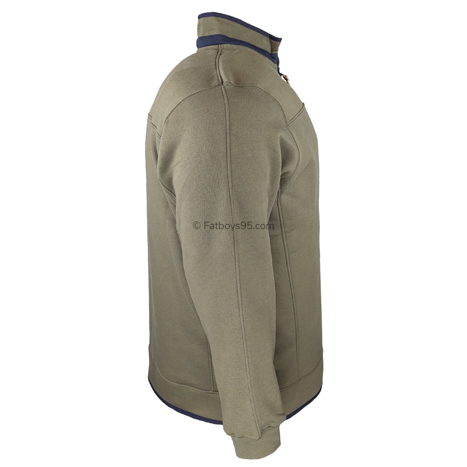 D555 1/4 Zip Sweatshirt - Leicester (621803) - Khaki 5