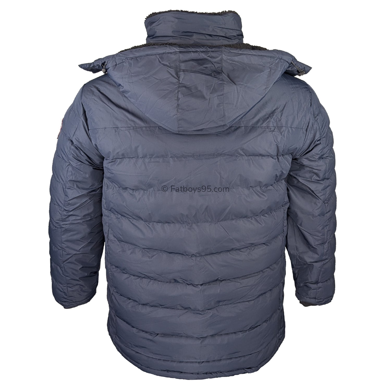 D555 Padded Jacket with Sherpa Lining - Workington (301809) - Navy 5