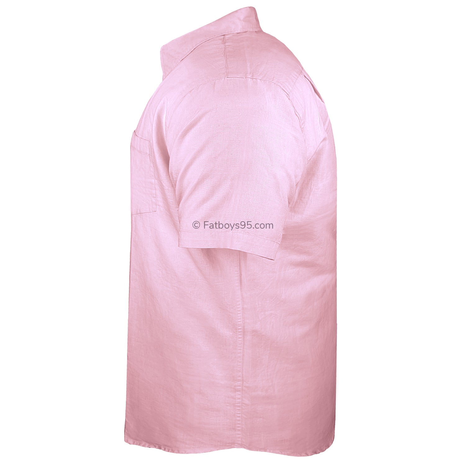 Ed Baxter Linen S/S Shirt - EB155 - Pink 3