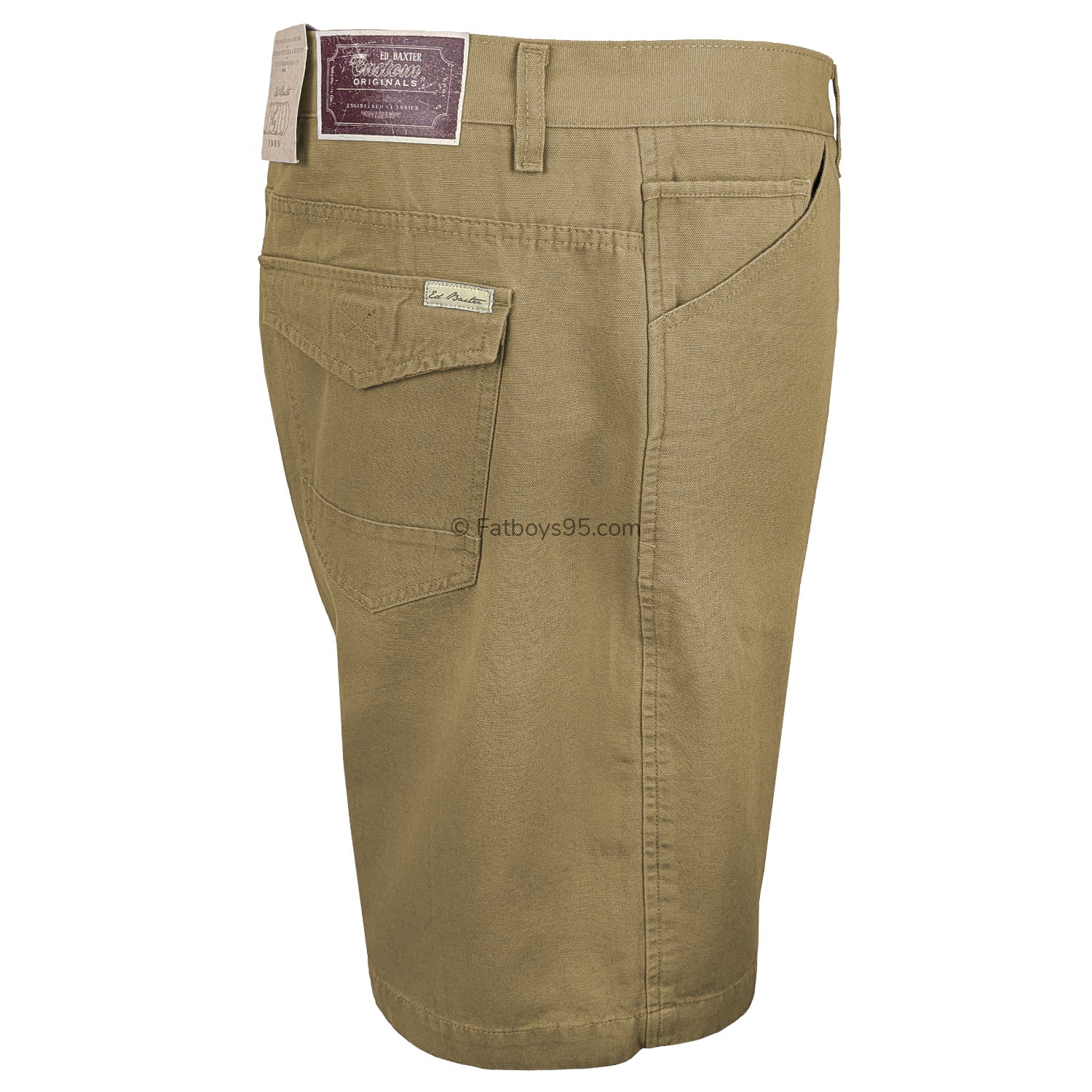 Ed Baxter Canvas Shorts - EB317 - Jose - Taupe 7