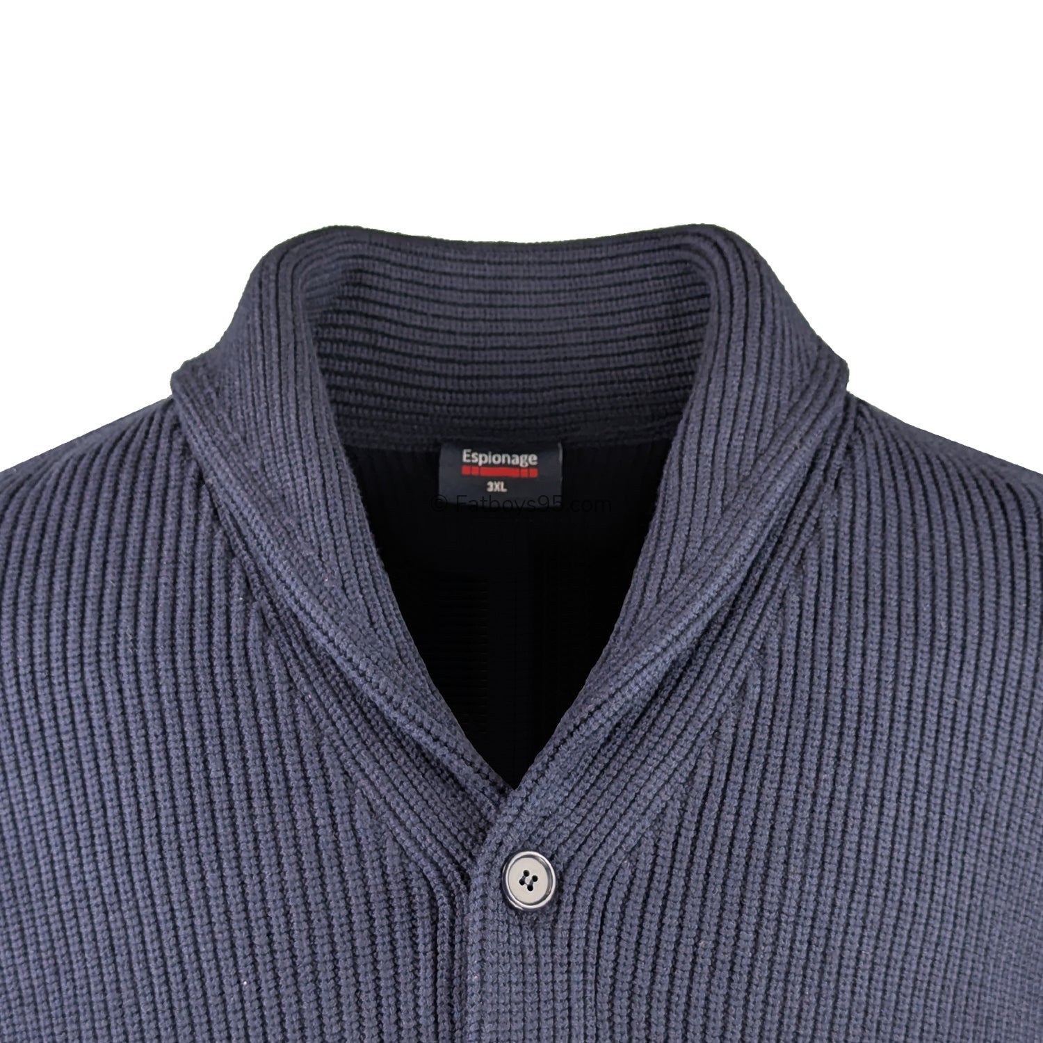 Espionage Shawl Collar Cardigan - KW080 - Navy 2