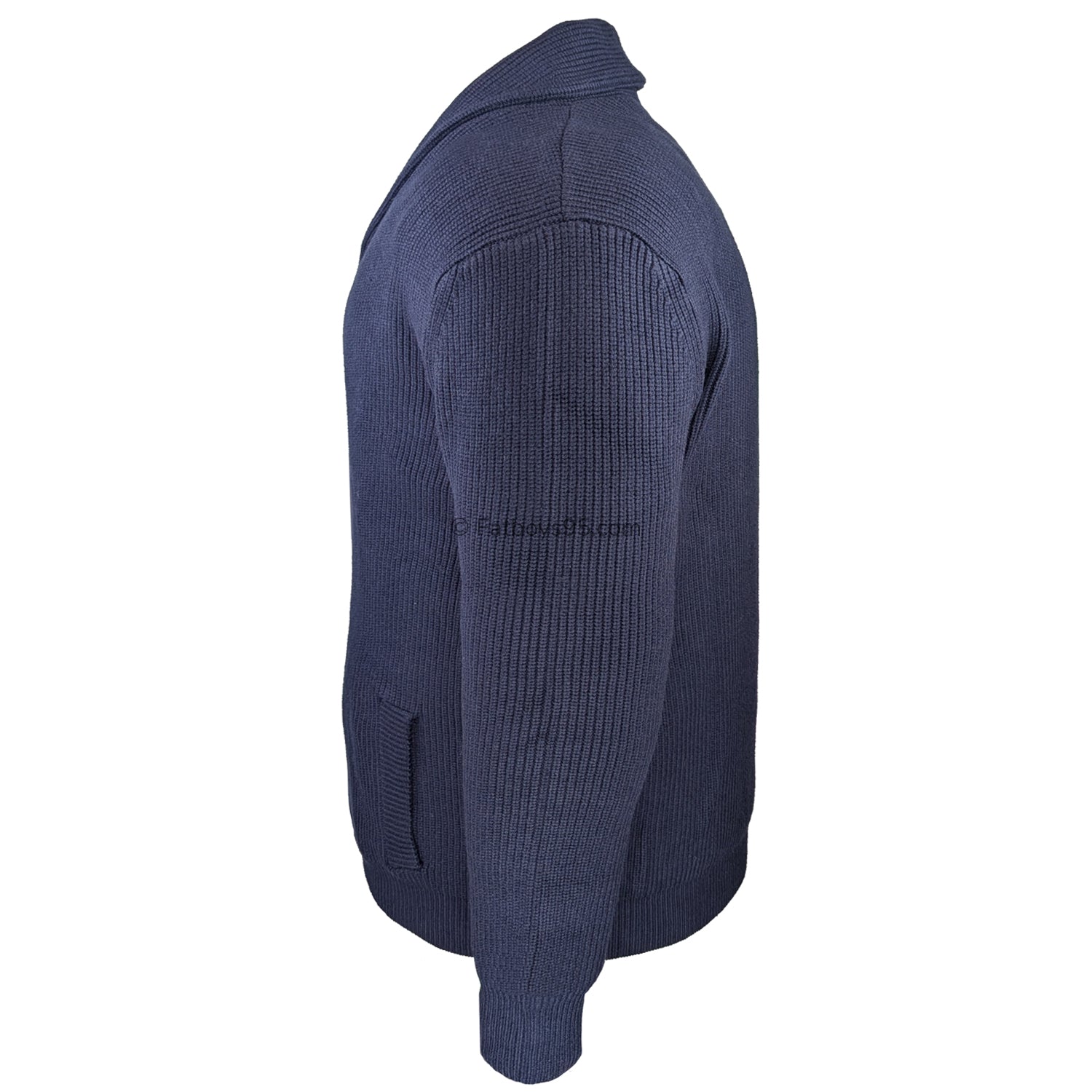 Espionage Shawl Collar Cardigan - KW080 - Navy 4