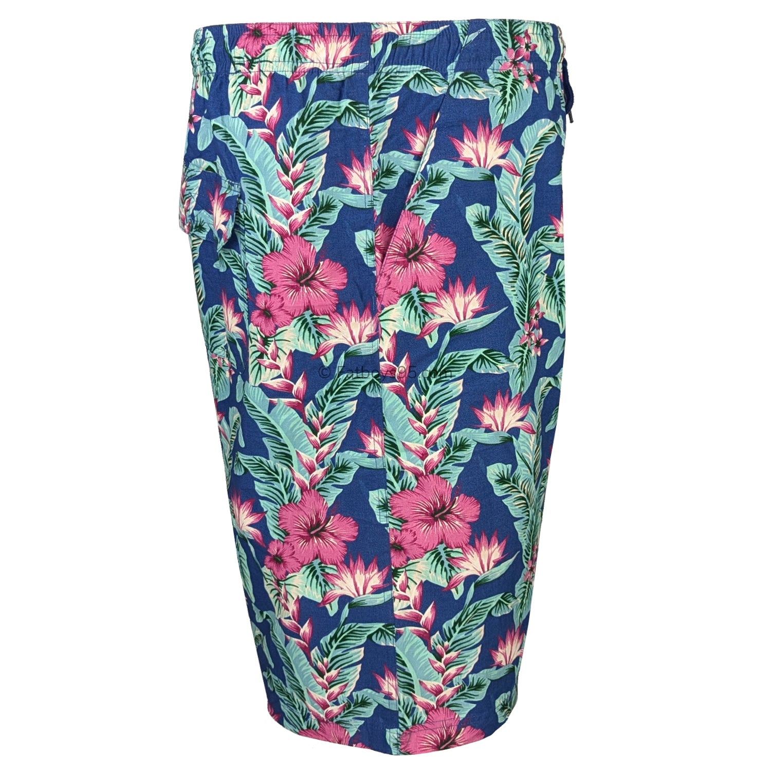 Espionage Hibiscus Print Shorts - LW143 - Blue / Green 6