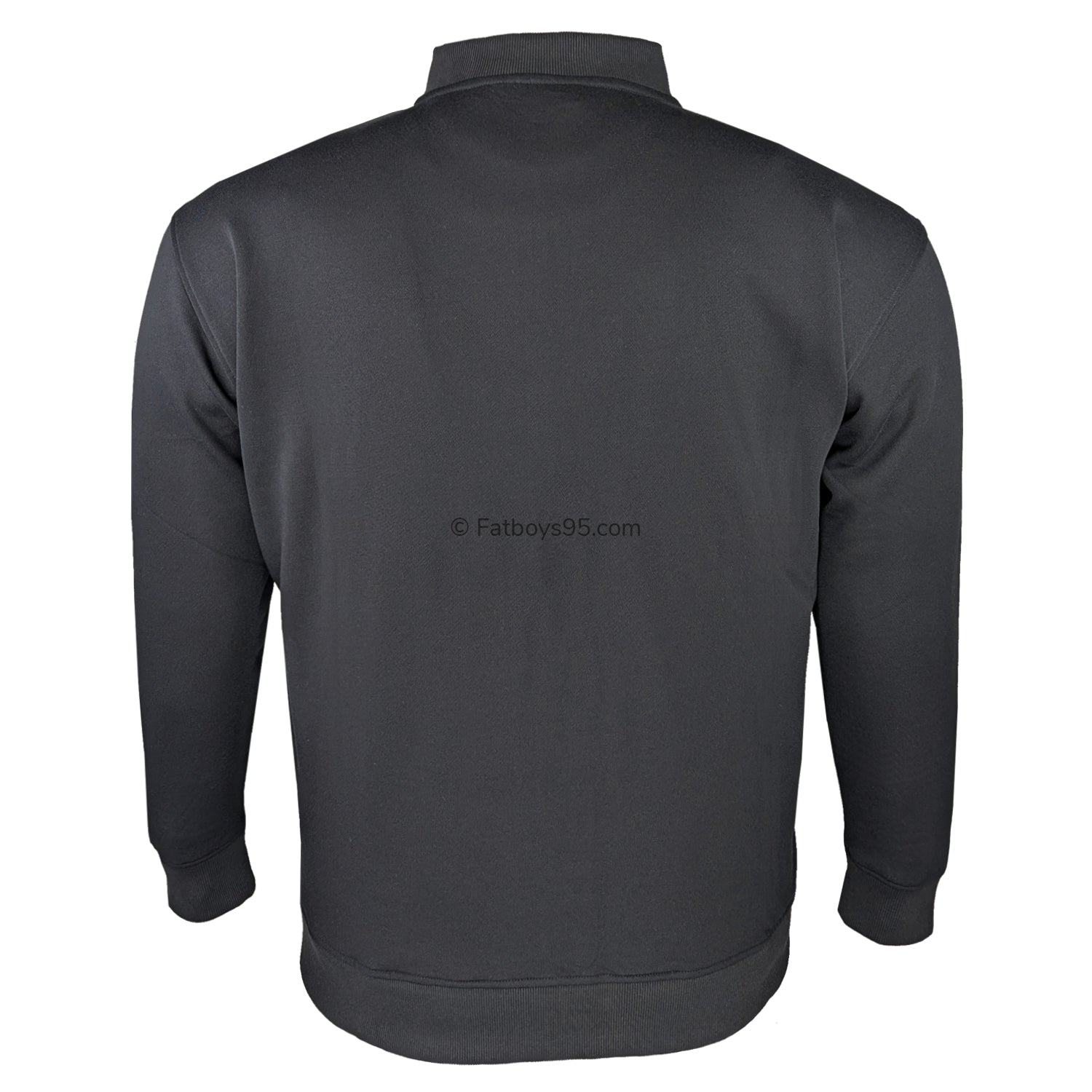 Espionage Full Zip Mandarin Collar Sweatshirt - LW172 - Black 3
