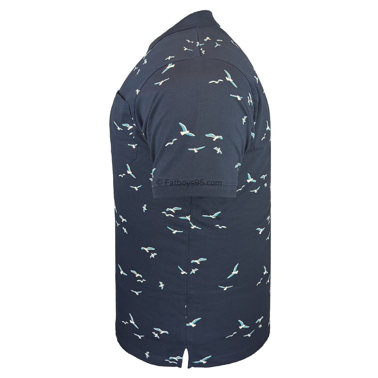 Espionage Gull Print Polo - P185 - Navy 4