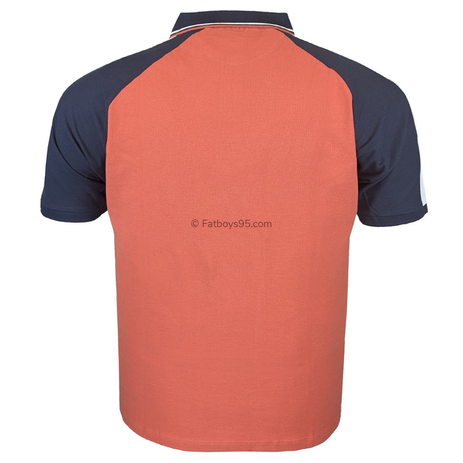 Espionage Cut & Sew Polo - P190 - Dark Coral / Navy 3