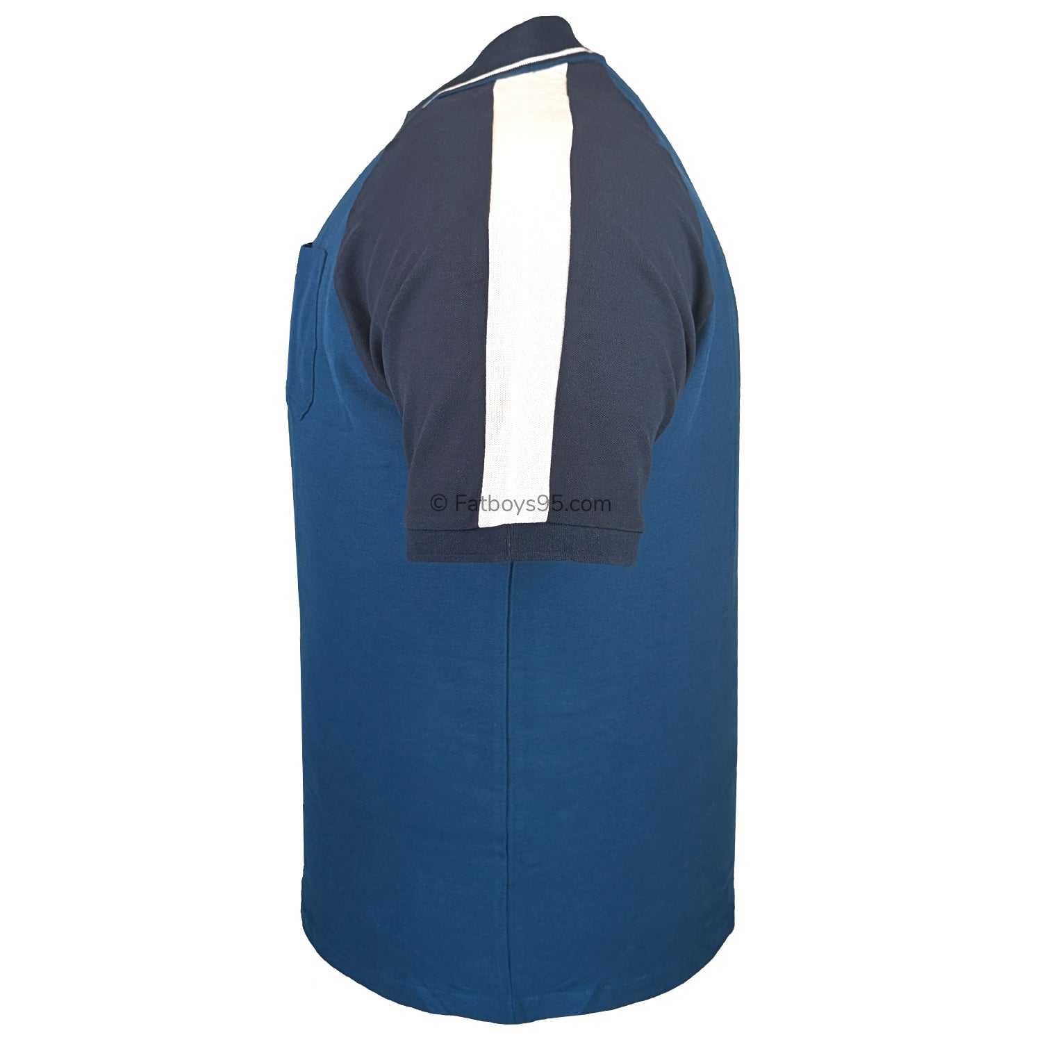Espionage Cut & Sew Polo - P190 - Deep Teal / Navy 4
