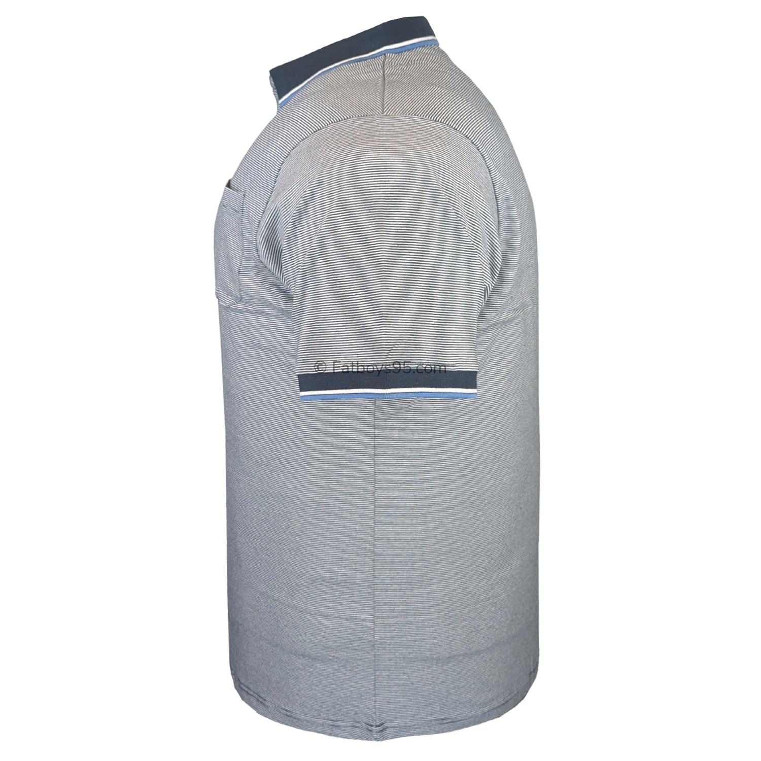 Espionage Stripe Jersey Polo - P191 - Navy 4
