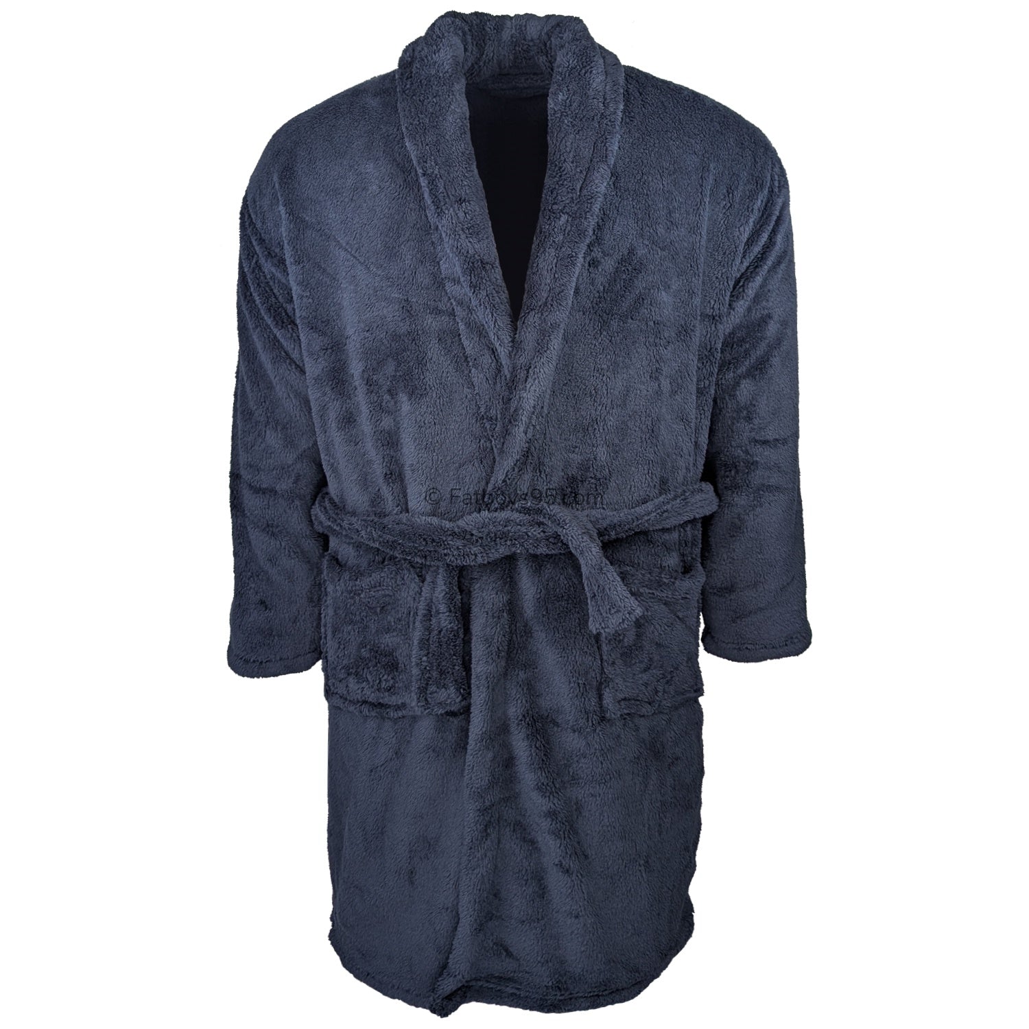 Espionage Fleece Dressing Gown - PJ068 - Navy 1