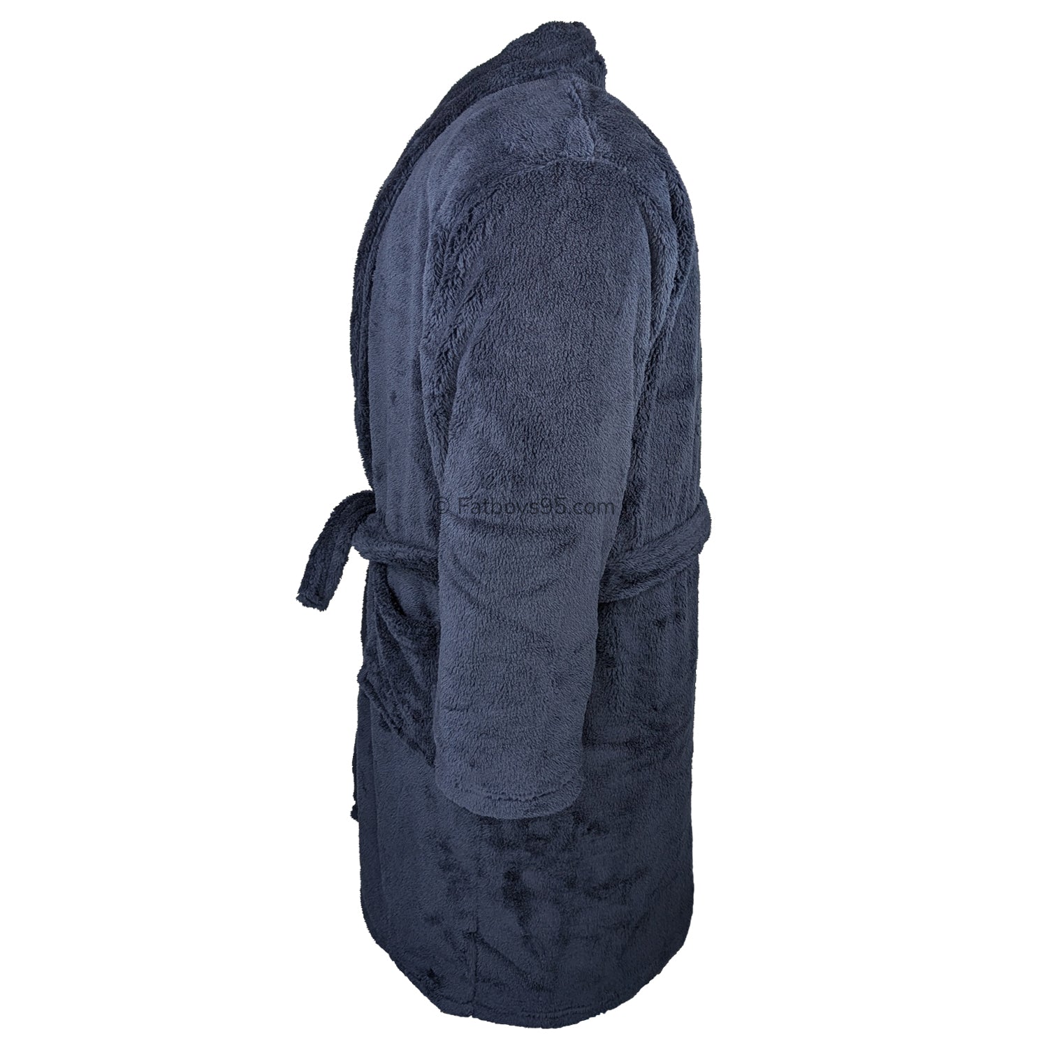 Espionage Fleece Dressing Gown - PJ068 - Navy 4