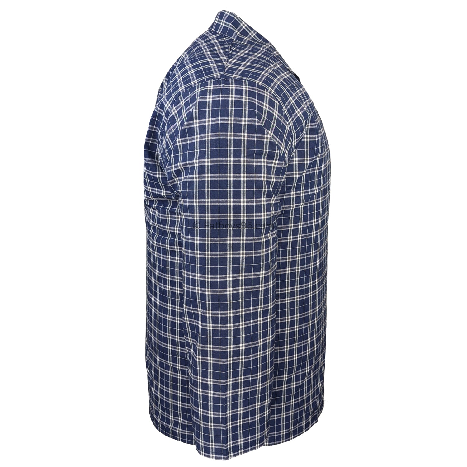 Espionage Traditional PJs (Shirt & Trousers) - PJ156 - Navy Check 6