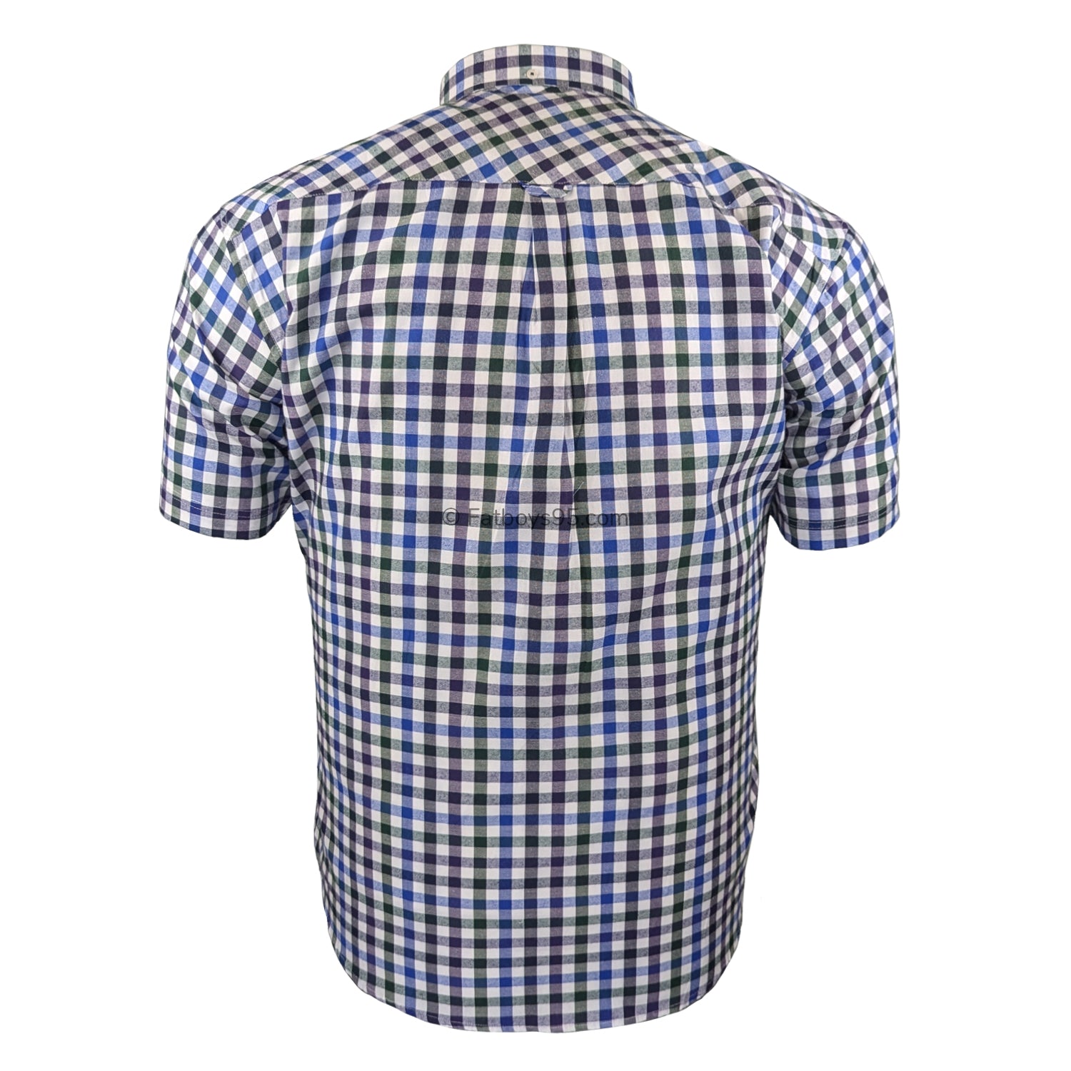 Espionage Check S/S Shirt - SH376 - Royal / Purple / Bottle 3