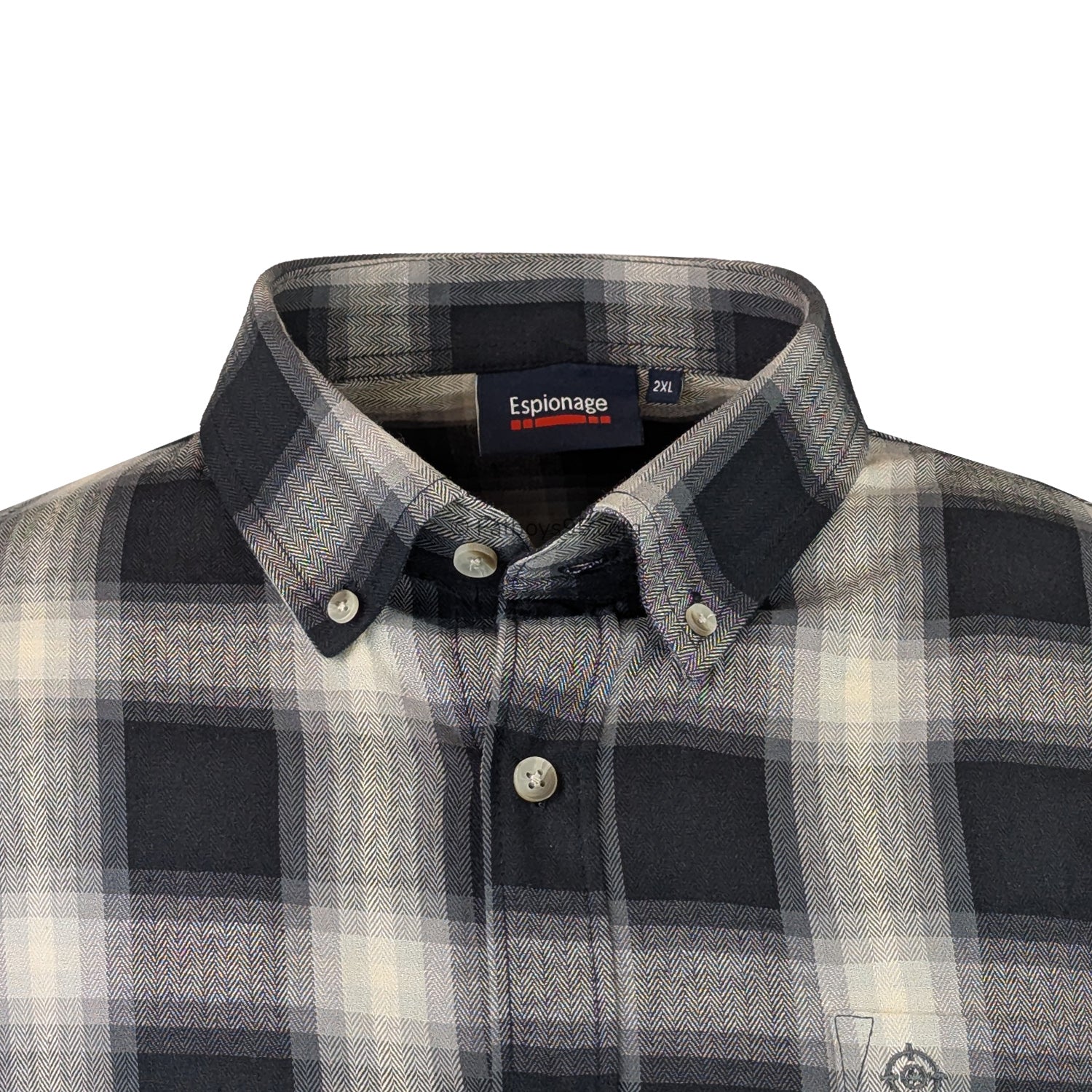 Espionage L/S Shirt - SH419 - Black / Grey 2