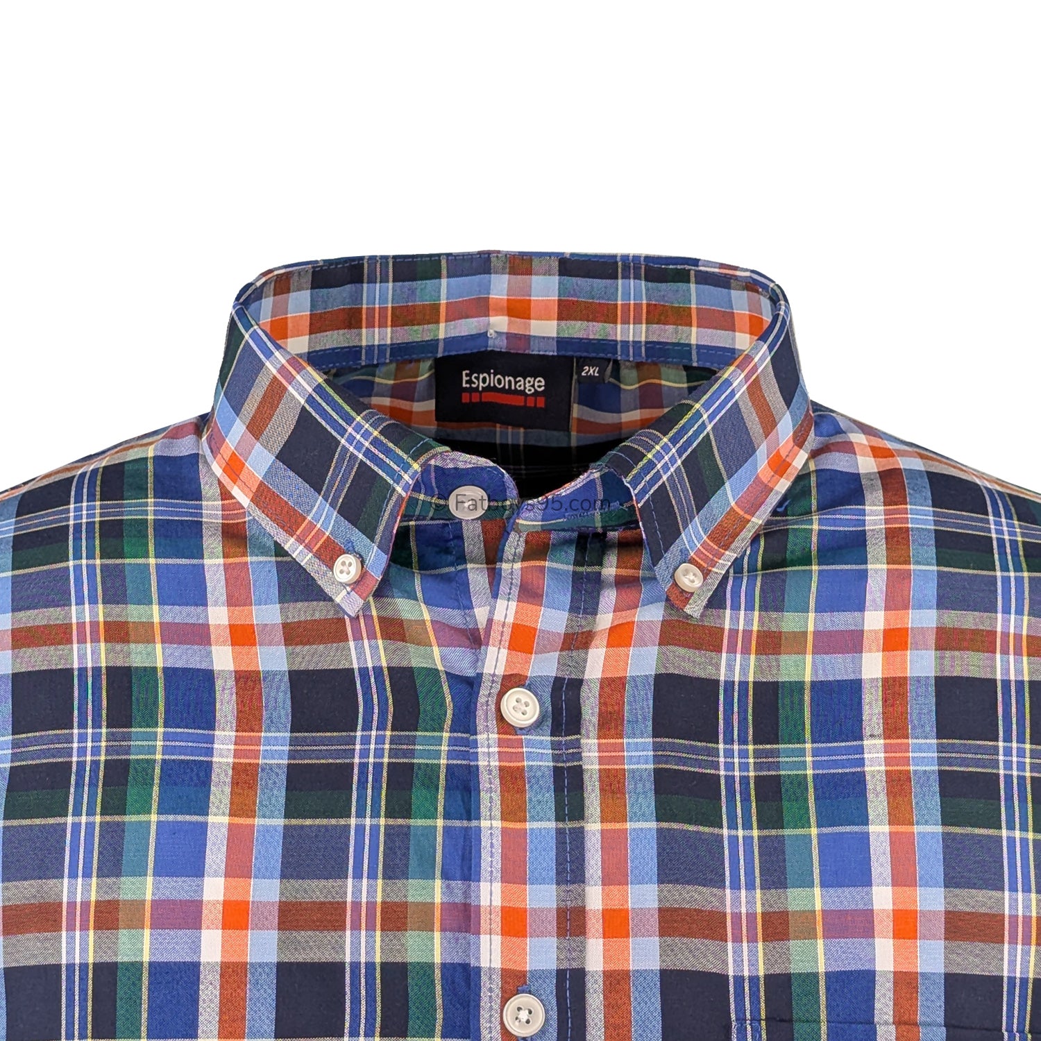 Espionage Check S/S Shirt - SH436 - Blue 2
