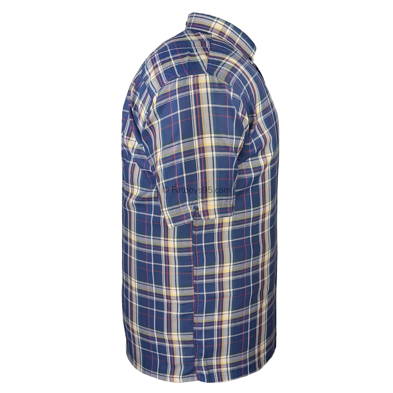 Espionage Check S/S Shirt - SH447 - Navy 5