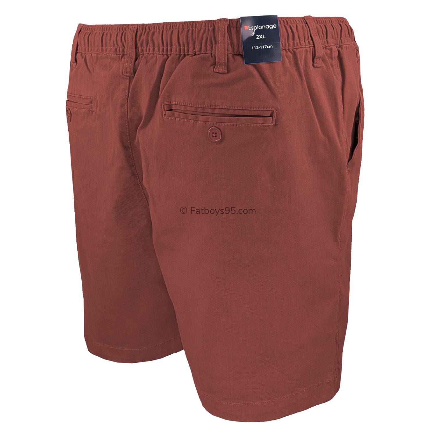 Espionage Stretch Rugby Shorts - ST019A - Brick Red 5