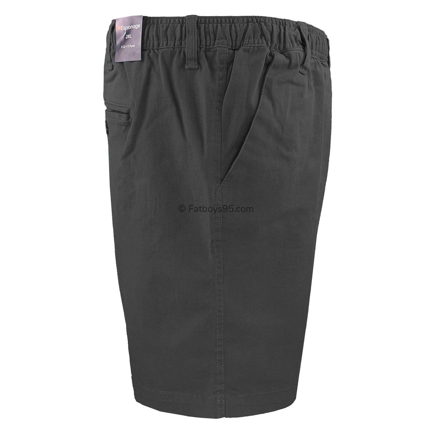 Espionage Stretch Rugby Shorts - ST019A - Charcoal 6