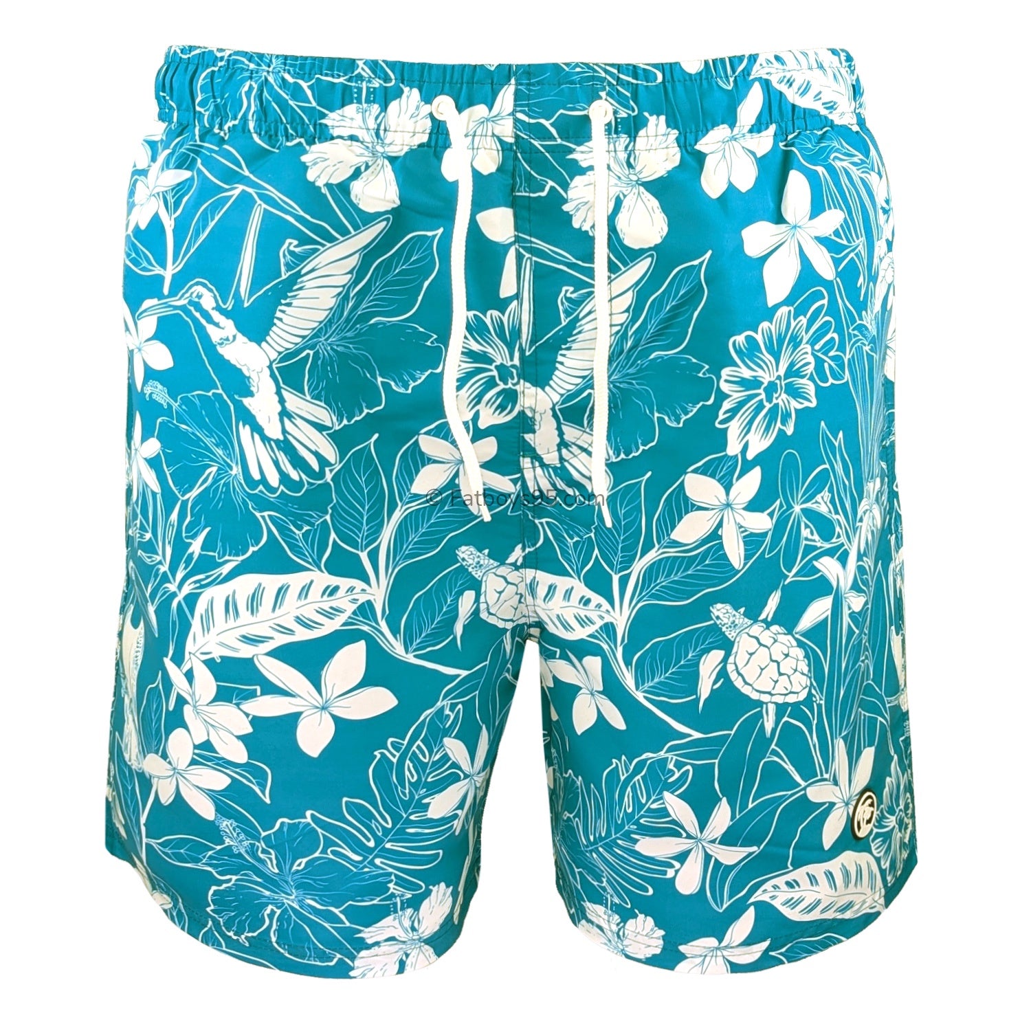 Espionage Hawaiian Swim Shorts - SW105 - Blue 1