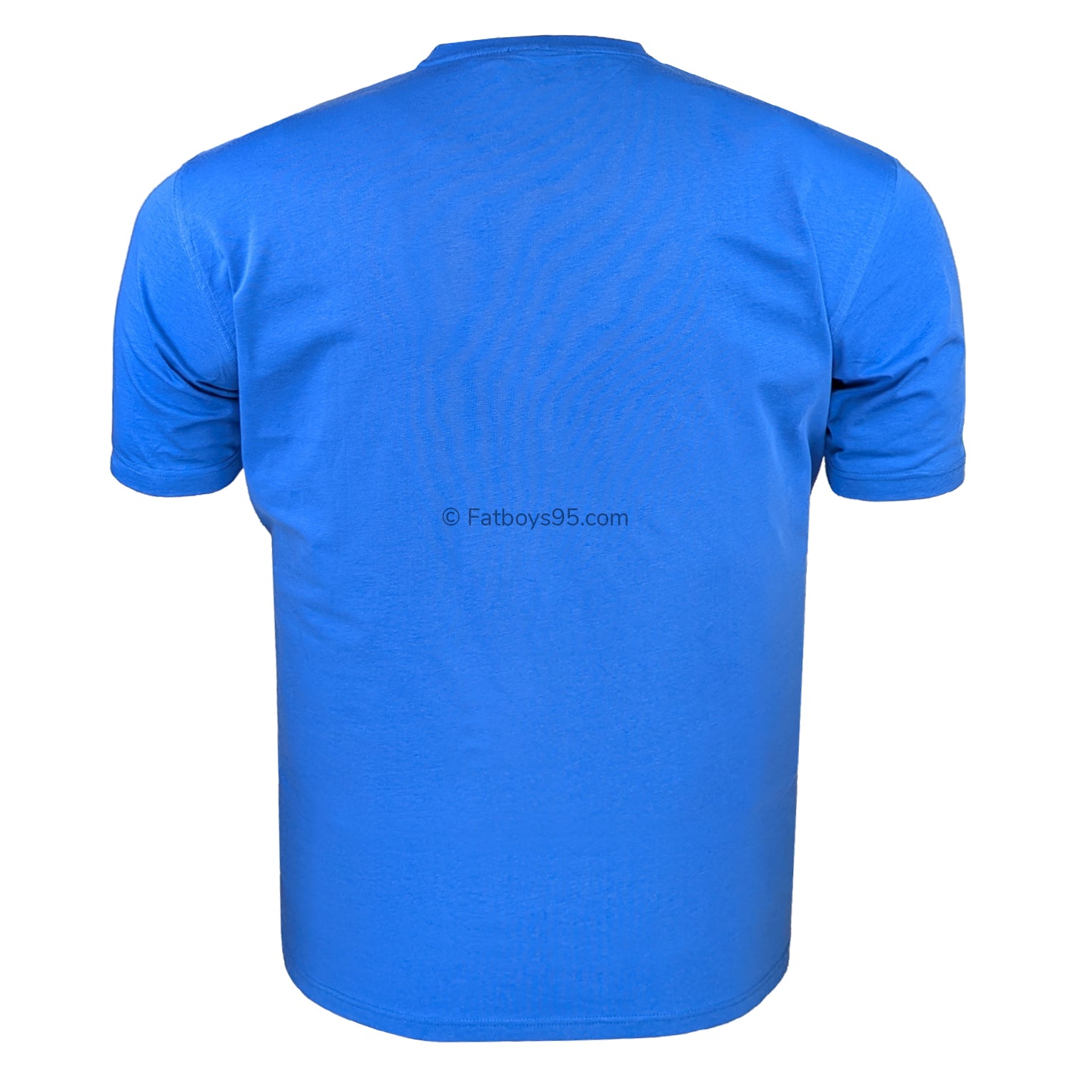 Espionage Plain Round Neck T-Shirt - T015 - Azure Blue 3